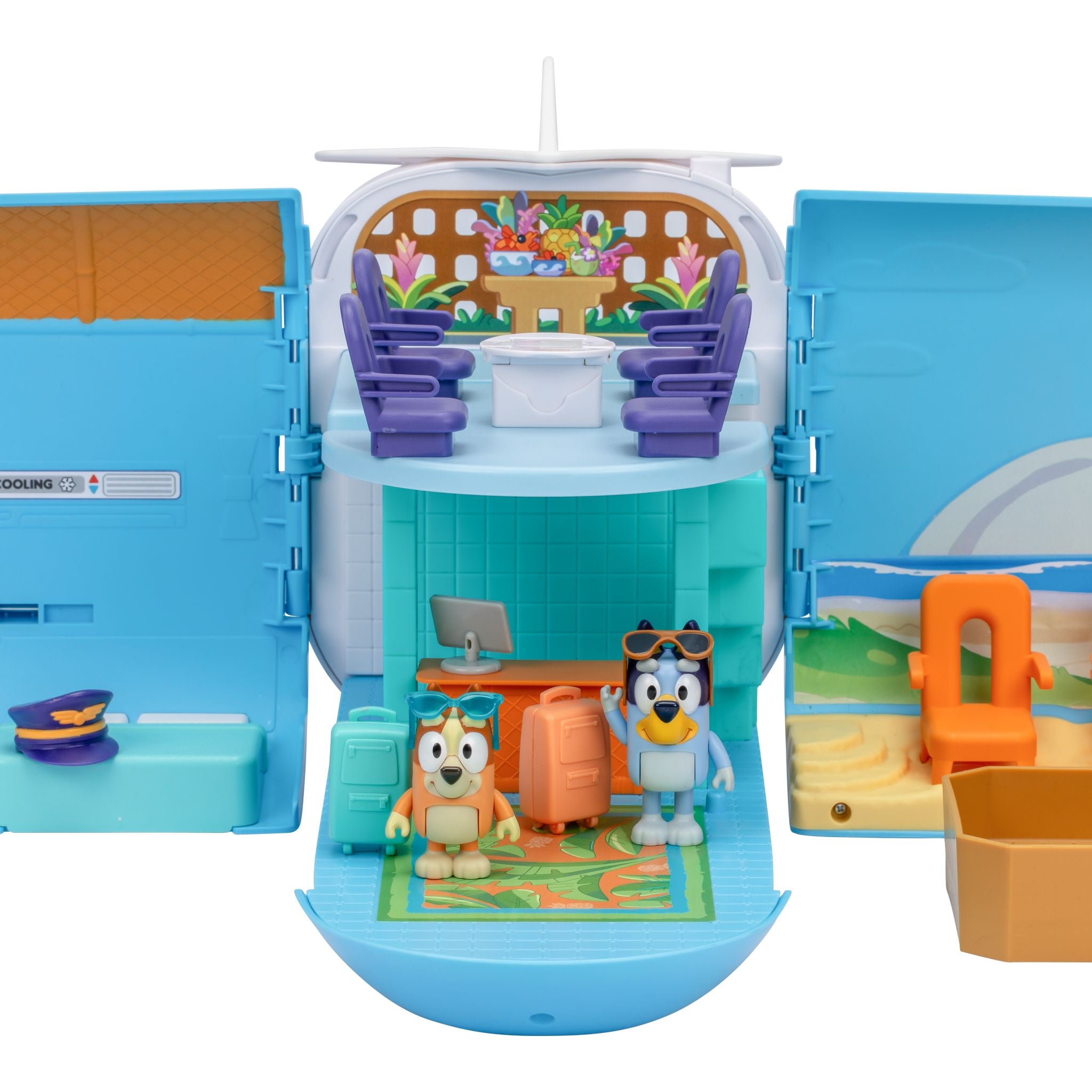 Bluey 3-In-1 Transforming Airplane Playset - Exclusive Figures & Sounds!