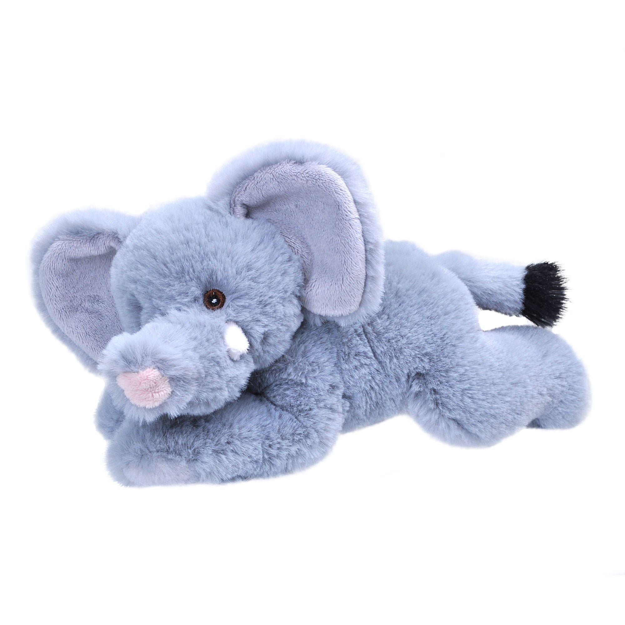 Wild Republic 8-Inch Mini African Elephant Plush Made from Recycled Materials
