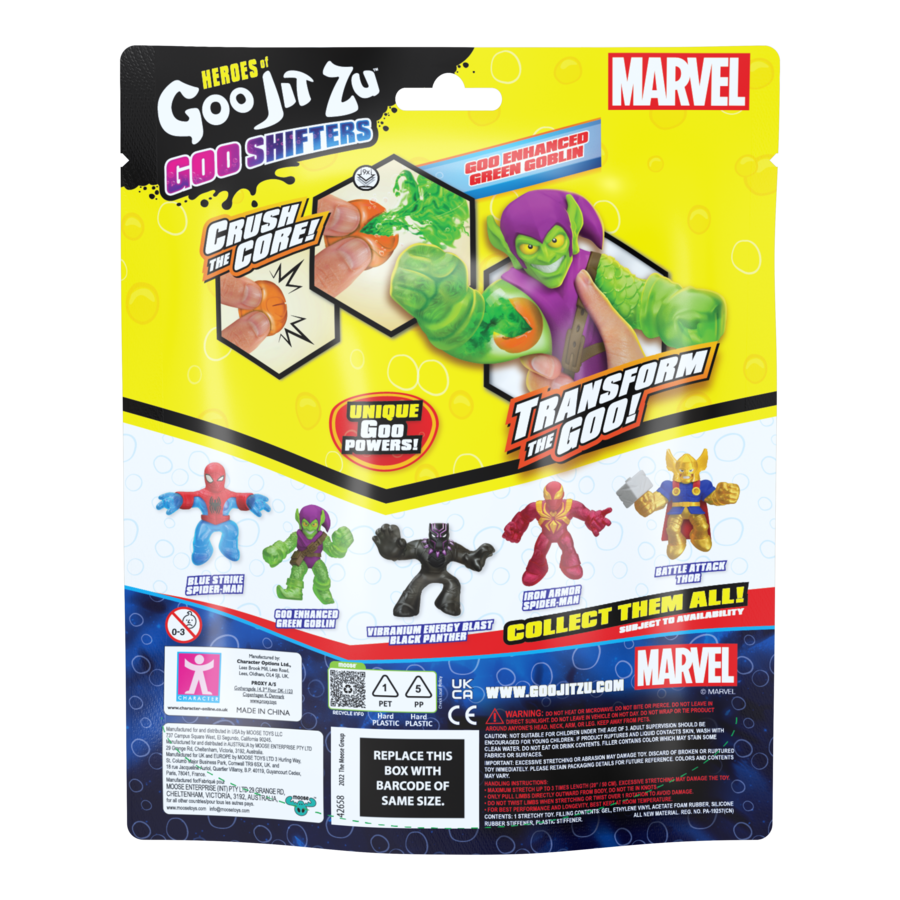 Hot Deal! Marvel S8 Goo Jit Zu Hero Pack - Goo Enhanced Green Goblin Action Figure