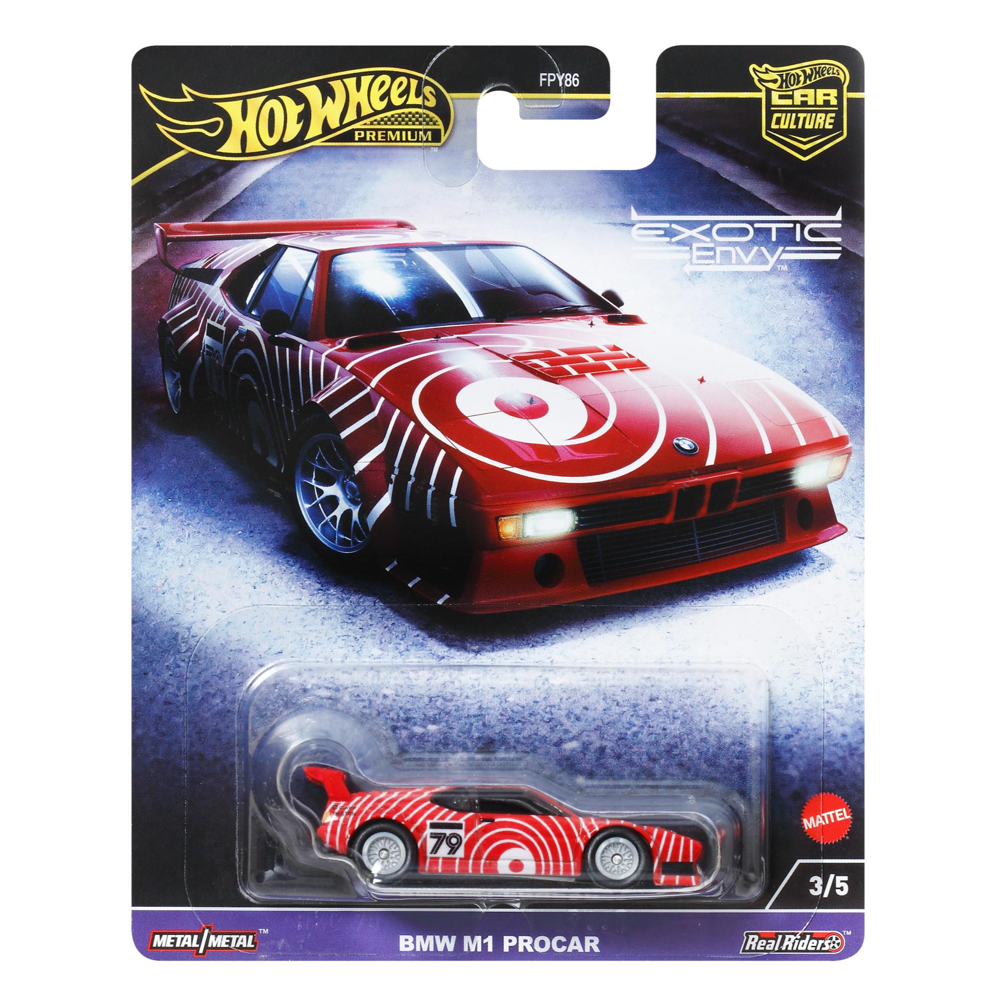 Hot Wheels 1:64 Scale Collectible - Exotic Envy Vehicle 3/5 BMW M1 Procar