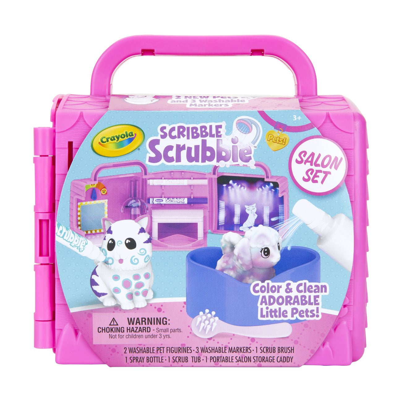 Crayola Washable Scribble Scrubbie Pet Beauty Salon Kit for Kids