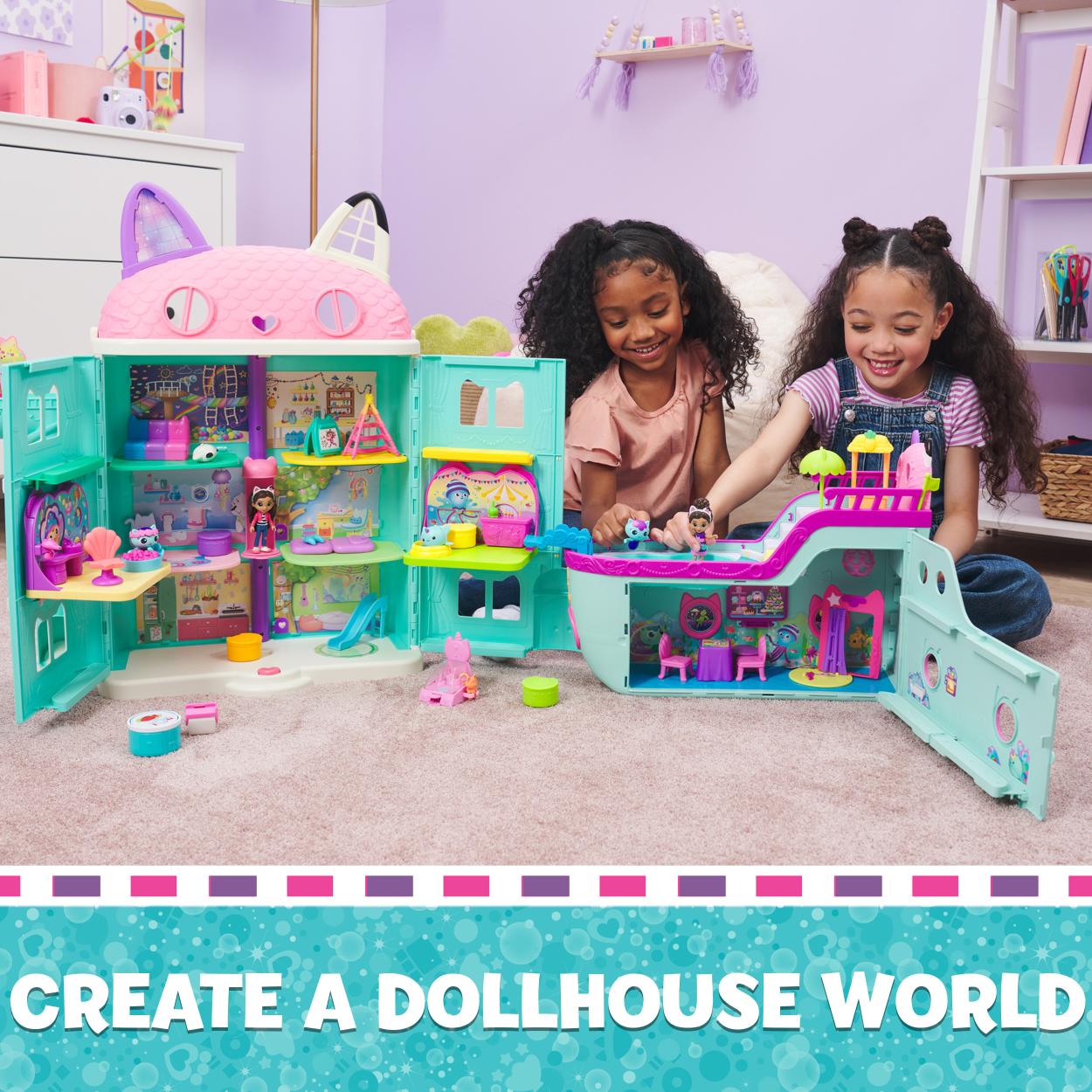 Gabby's Dollhouse Mercat's Spa Room Interactive Playset for Pretend Play