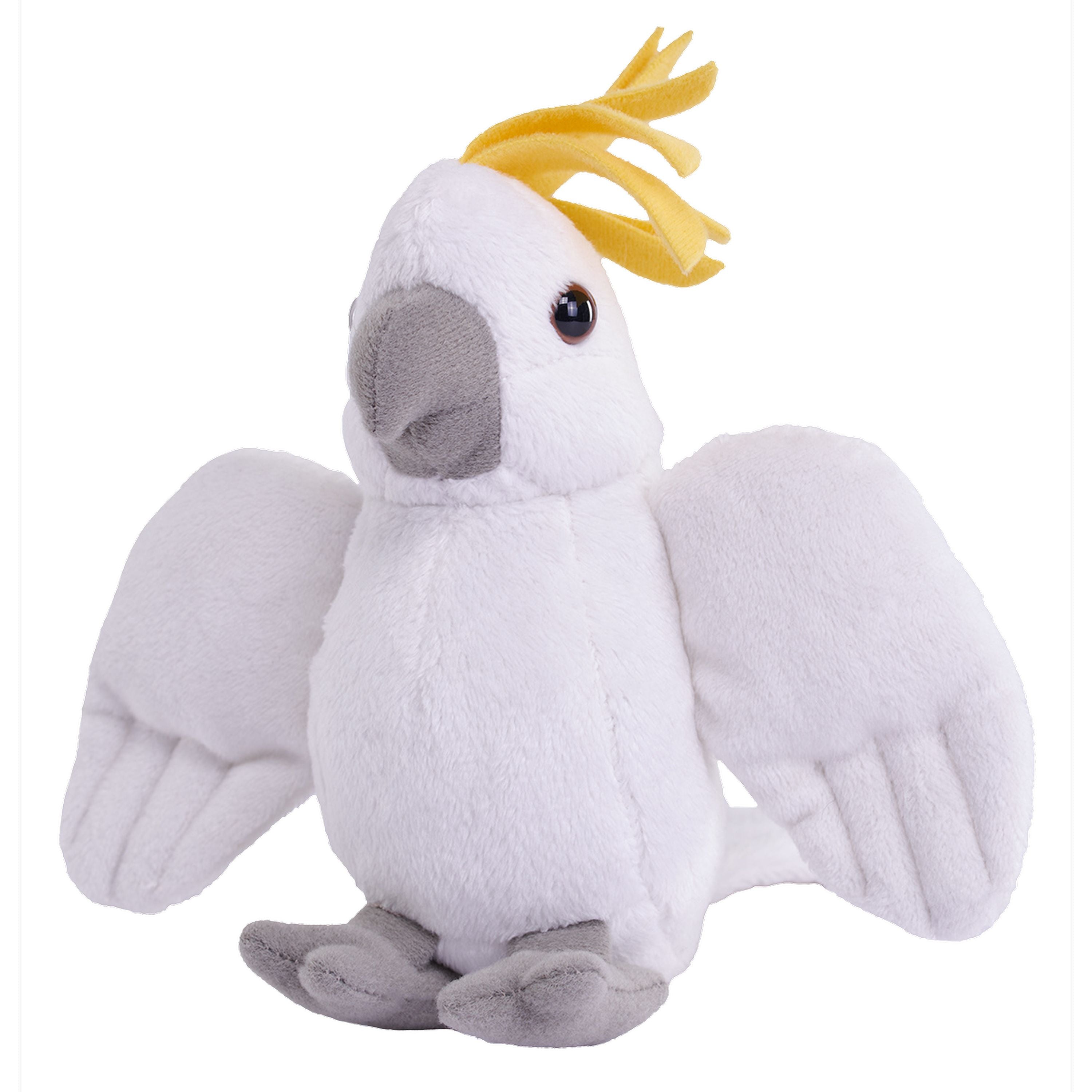 Wild Republic Pocket-Sized Eco-Friendly Cockatoo Plush Toy - Collectible for All Ages