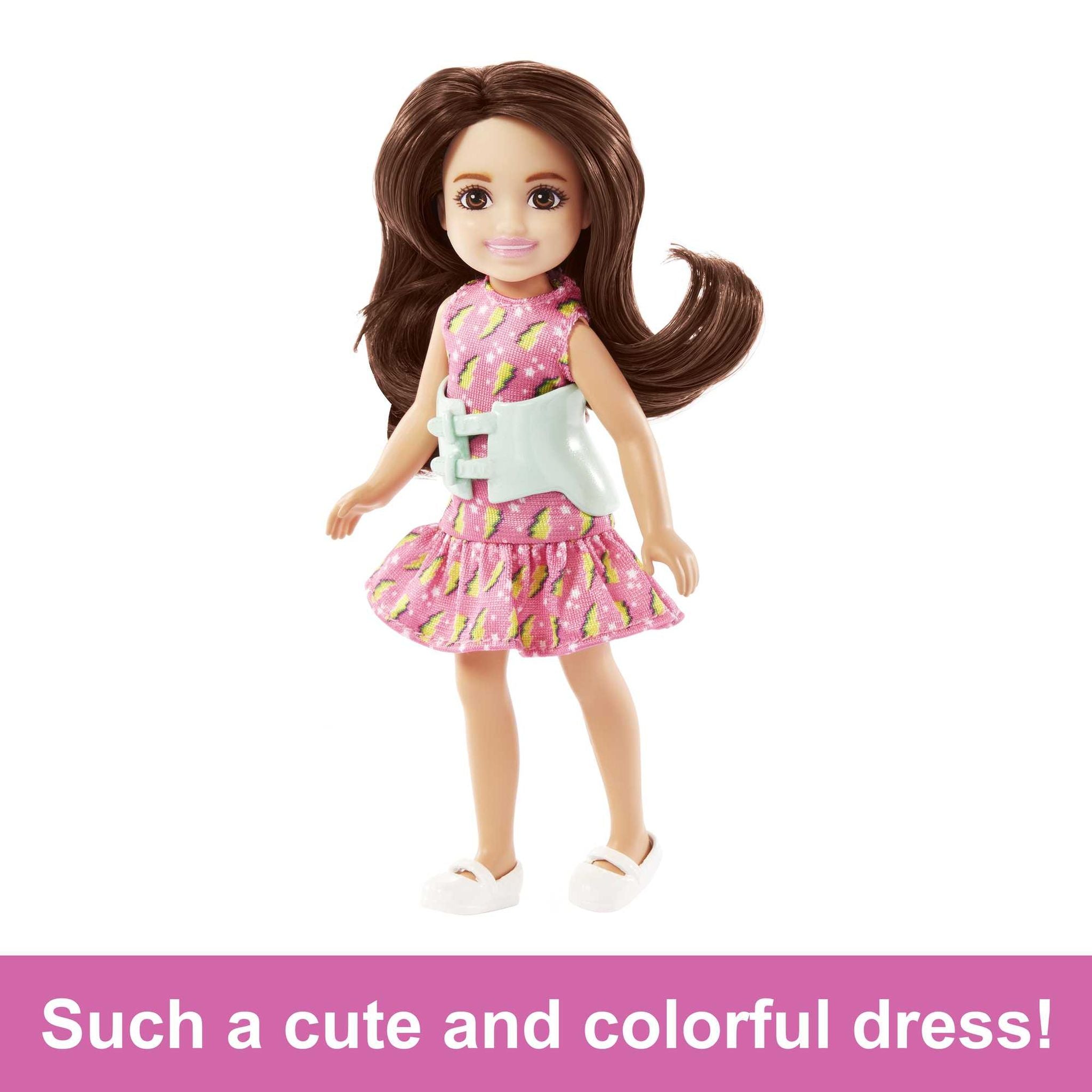 Hot! Barbie Club Chelsea Doll with Back Brace