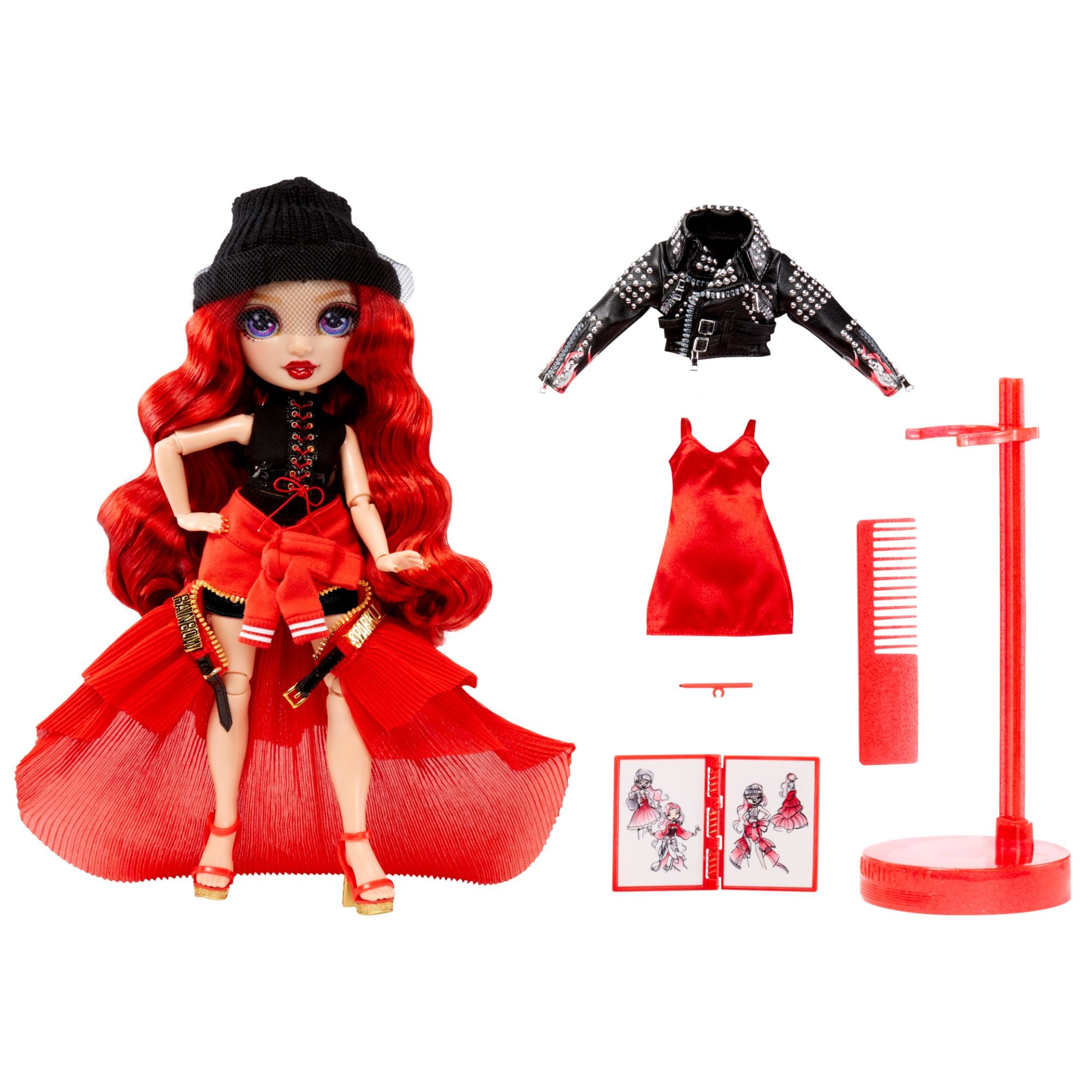 Hot Deal! Rainbow High Fantastic Fashion Doll - Ruby