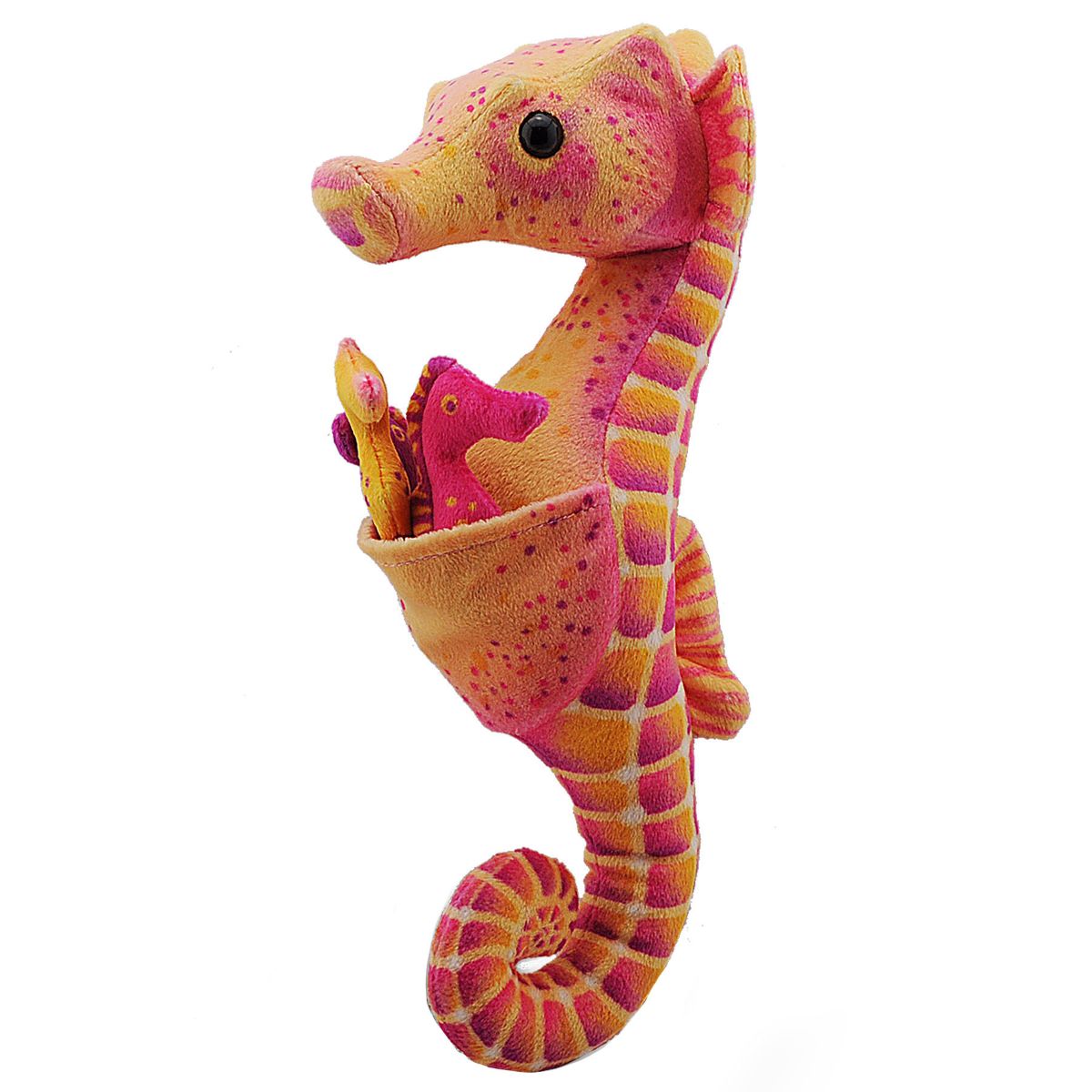 Wild Republic 11.5-Inch Seahorse Dad with Babies - Adorable Plush Toy