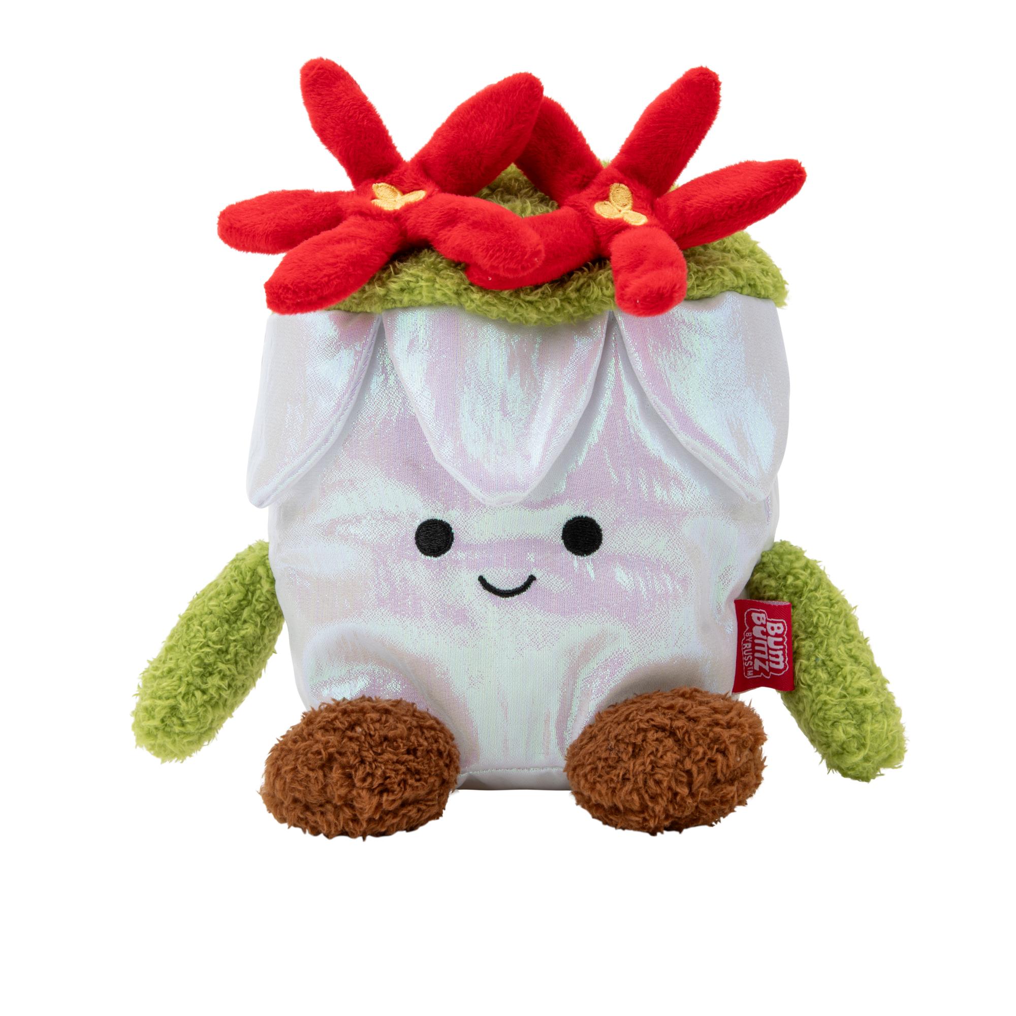 Limited - Time Offer! 7.5 - Inch Bumbumz Plush Holidaybumz Poinsettia Ponti