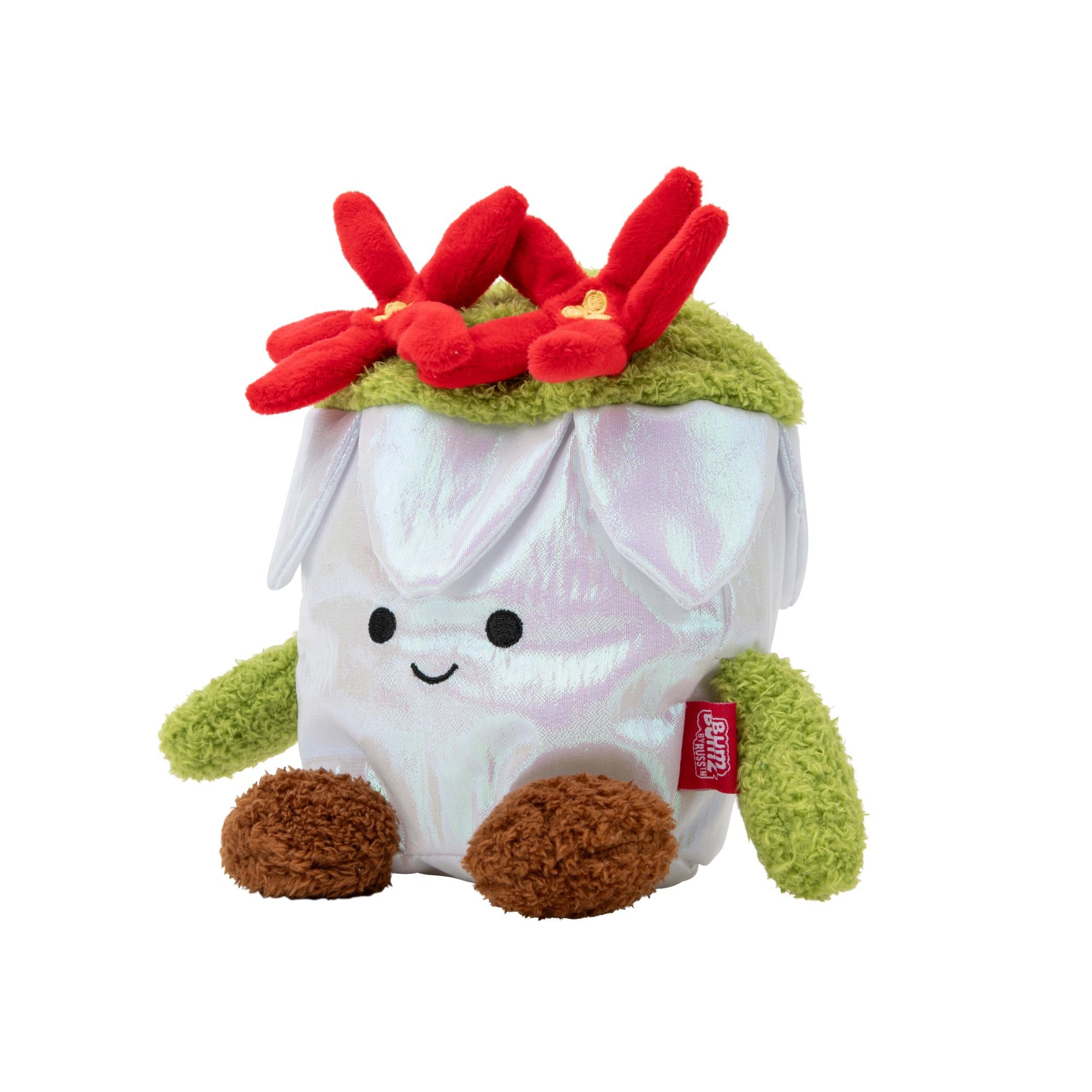 Limited - Time Offer! 7.5 - Inch Bumbumz Plush Holidaybumz Poinsettia Ponti