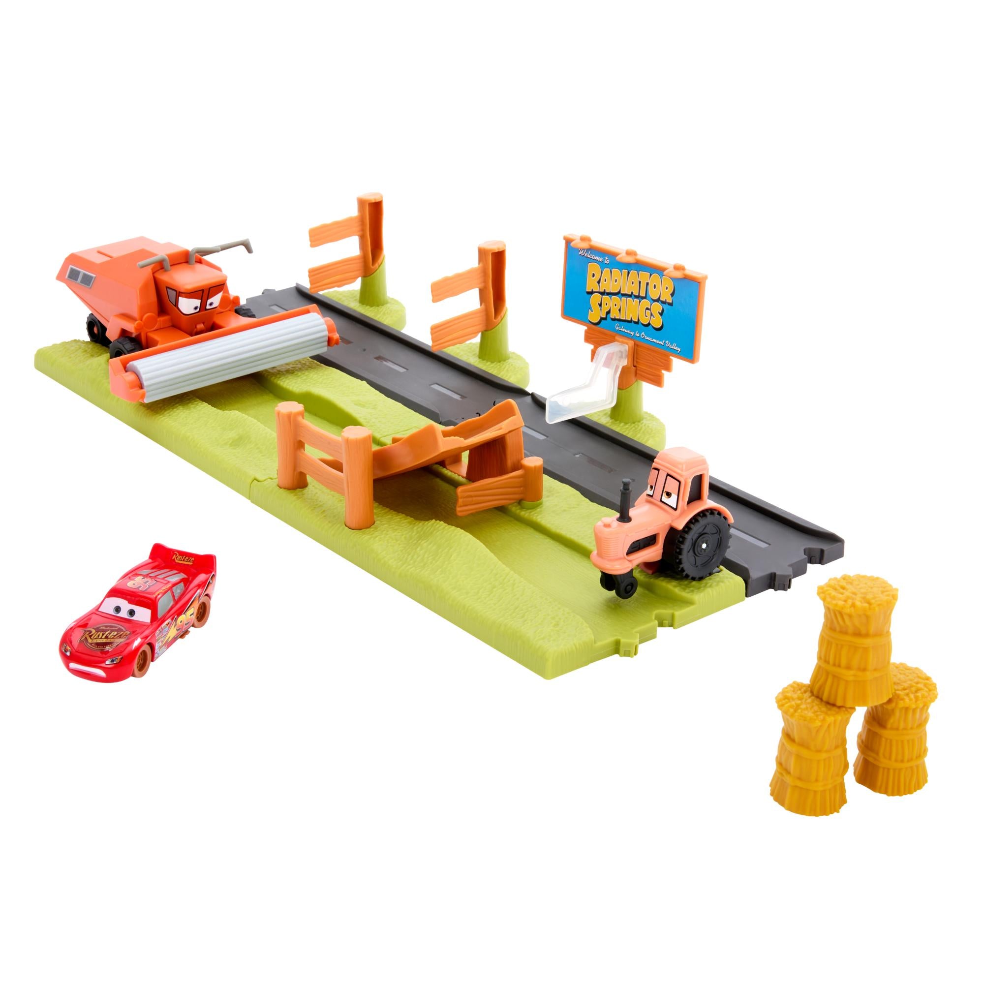 Hot Deal! Disney Pixar Cars Action Playset - Frank Escape & Stunt Race