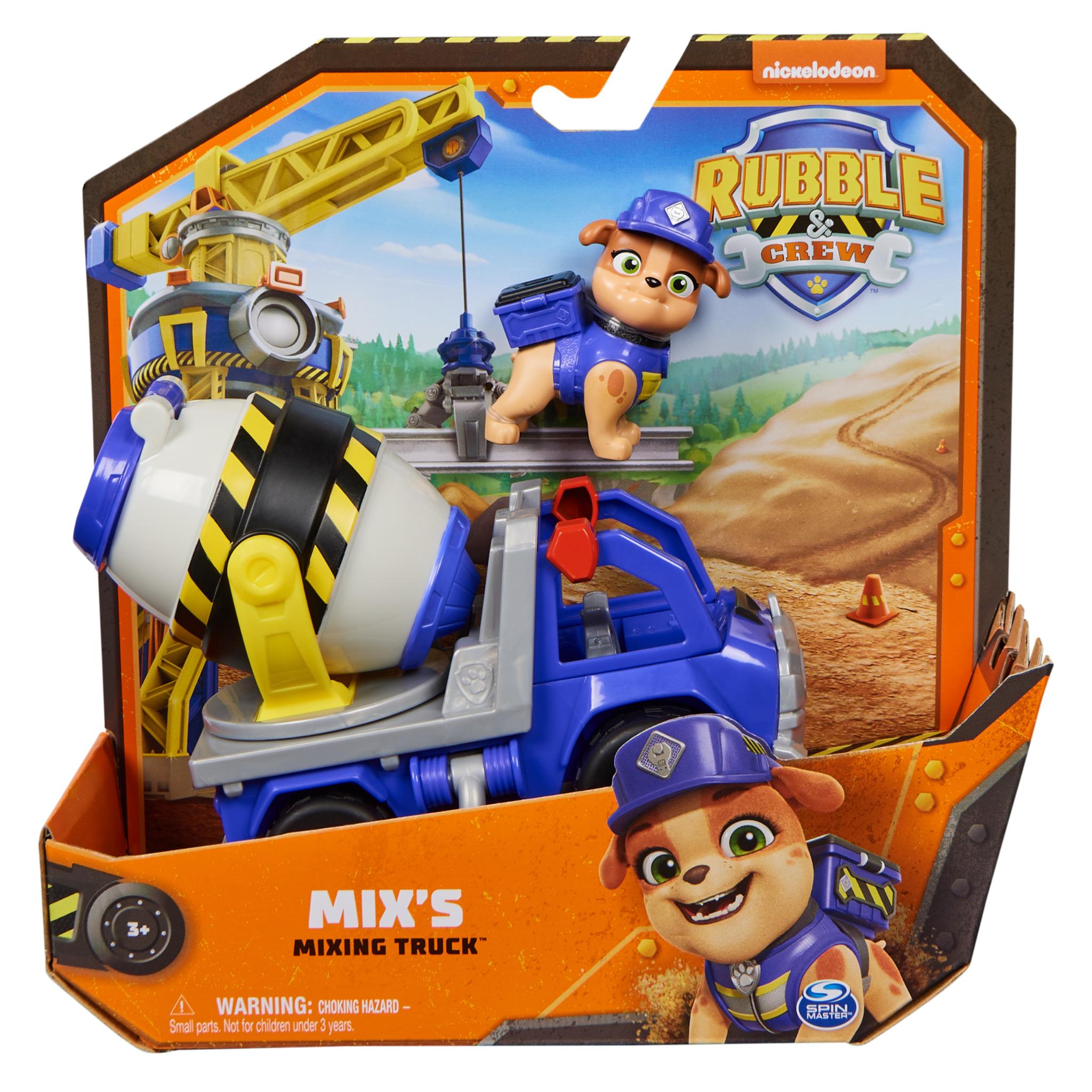 Rubble & Crew Core Construction Vehicle - Mix's Authentic Cement Mixer