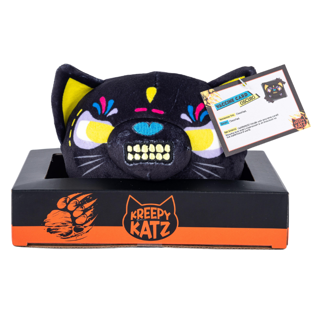 Ocsuro Kreepy Katz Soft Toy in Litter Tray Collectible Set