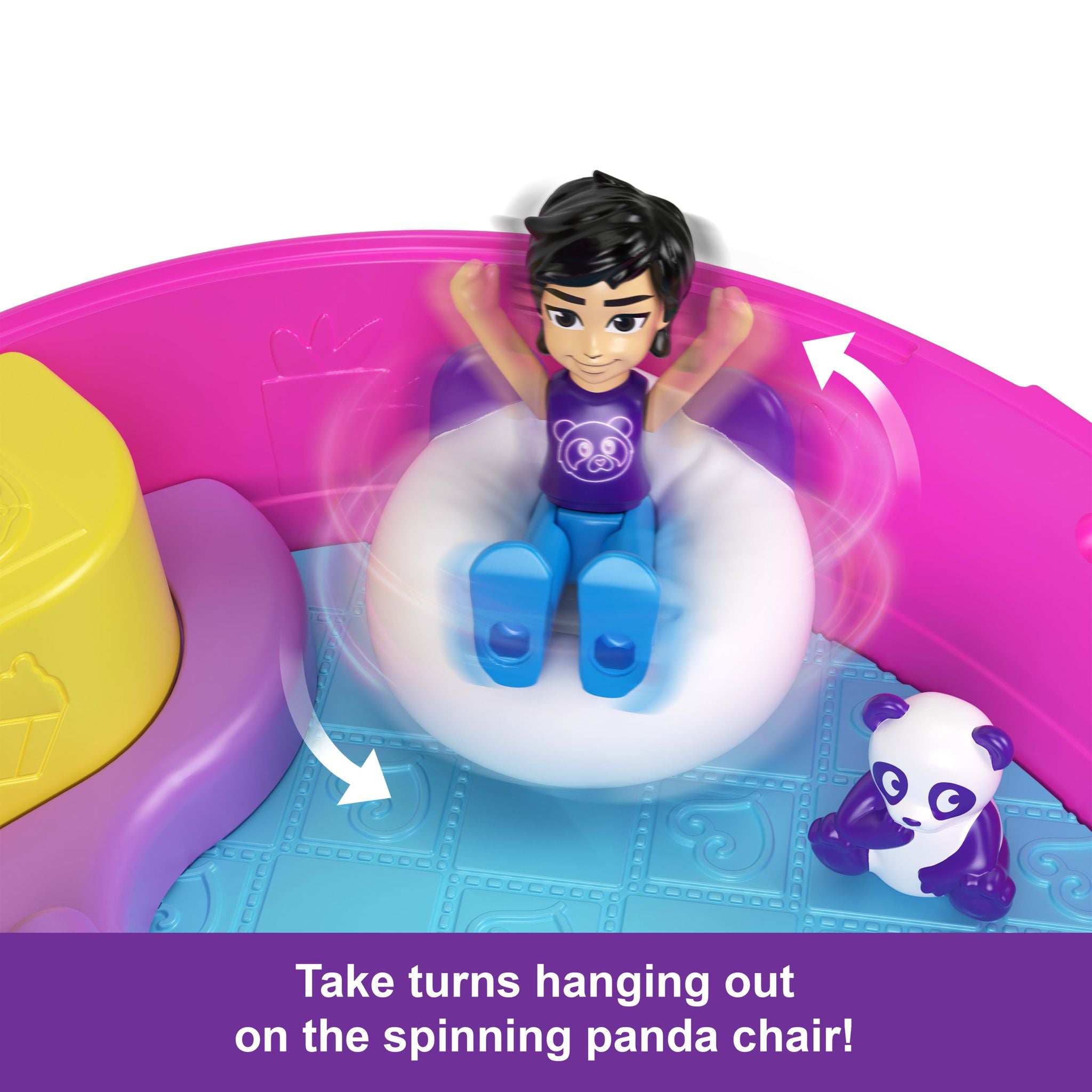 Hot! Polly Pocket Bubble Tea Panda Compact Set
