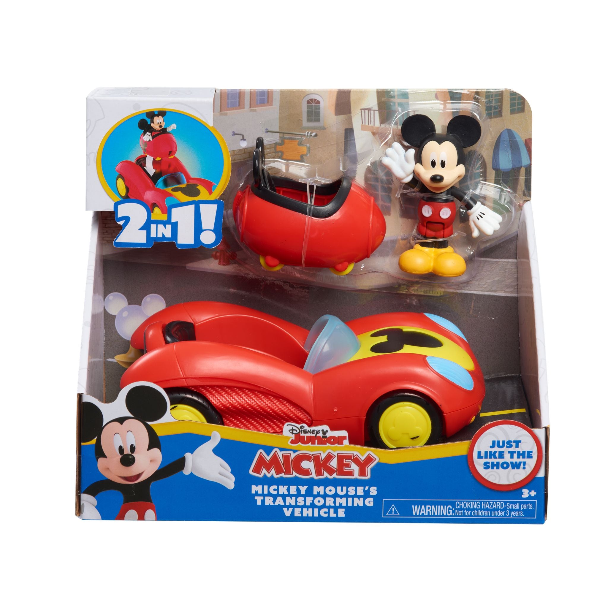 Hot Sale! Disney Junior Mickey Mouse Funhouse Assorted Transforming Vehicle Sets
