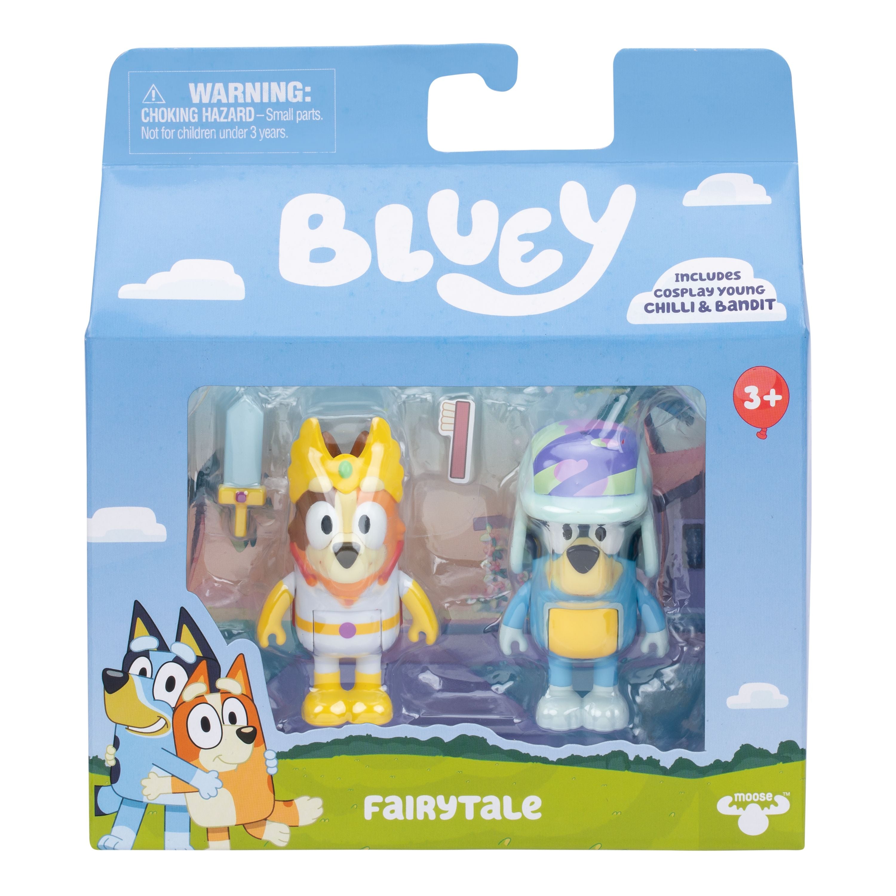 Hot Sale! Bluey Season 12 Fairytale Themed 2-Figure Set with Chilli & Bandit