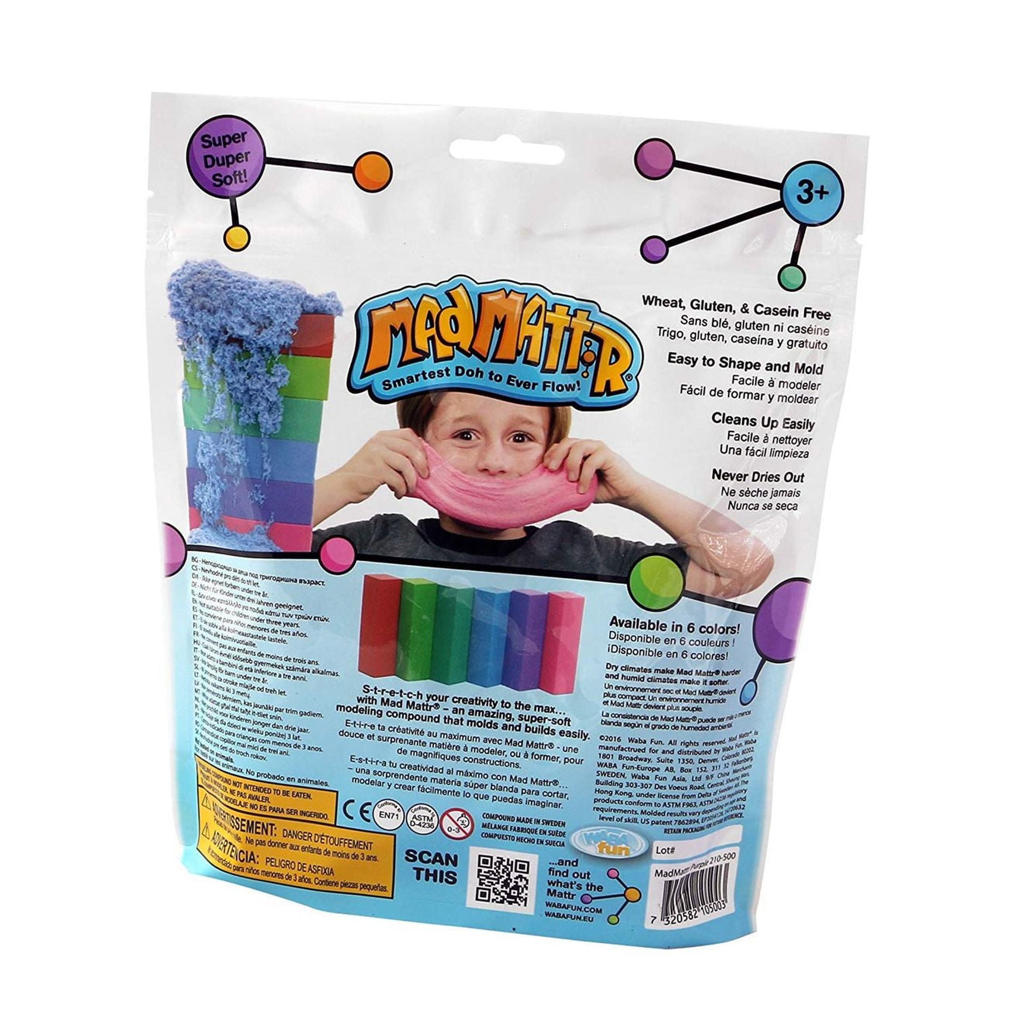 10 Oz Purple Mad Mattr Dough Quantum Pack - Ideal Modeling Compound for Endless Fun