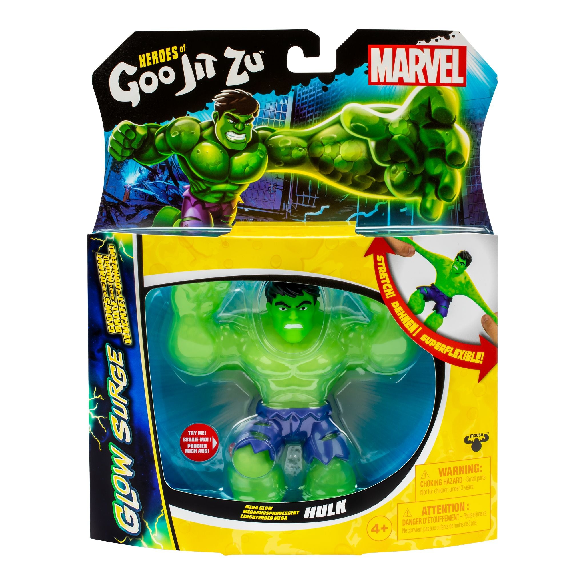 Hot Deal! Heroes of Goo Jit Zu Marvel Season 9 Wave 1 Hero Pack - Mega Glow Hulk Toy