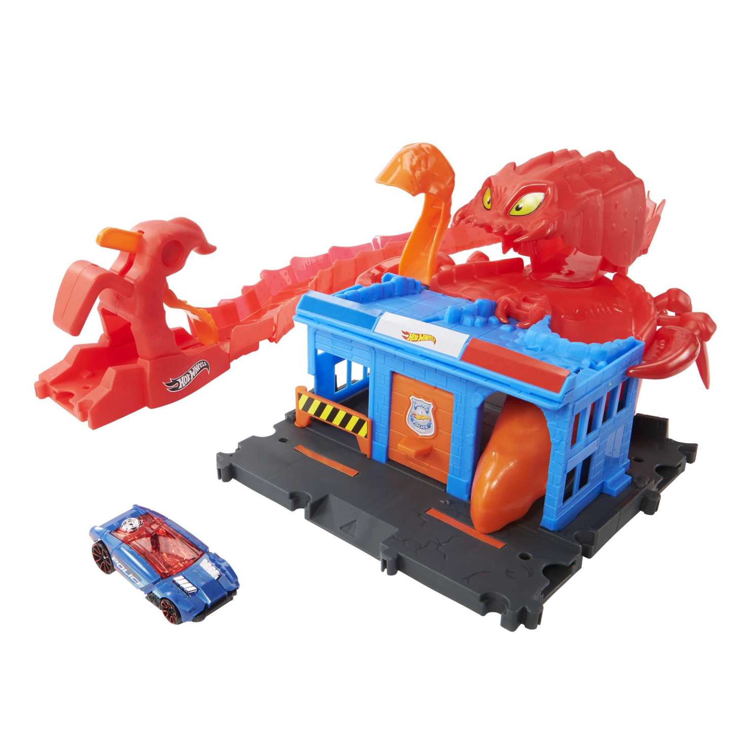 Hot Wheels City Scorpion's Flex Attack Interactive Playset with One Vehicle