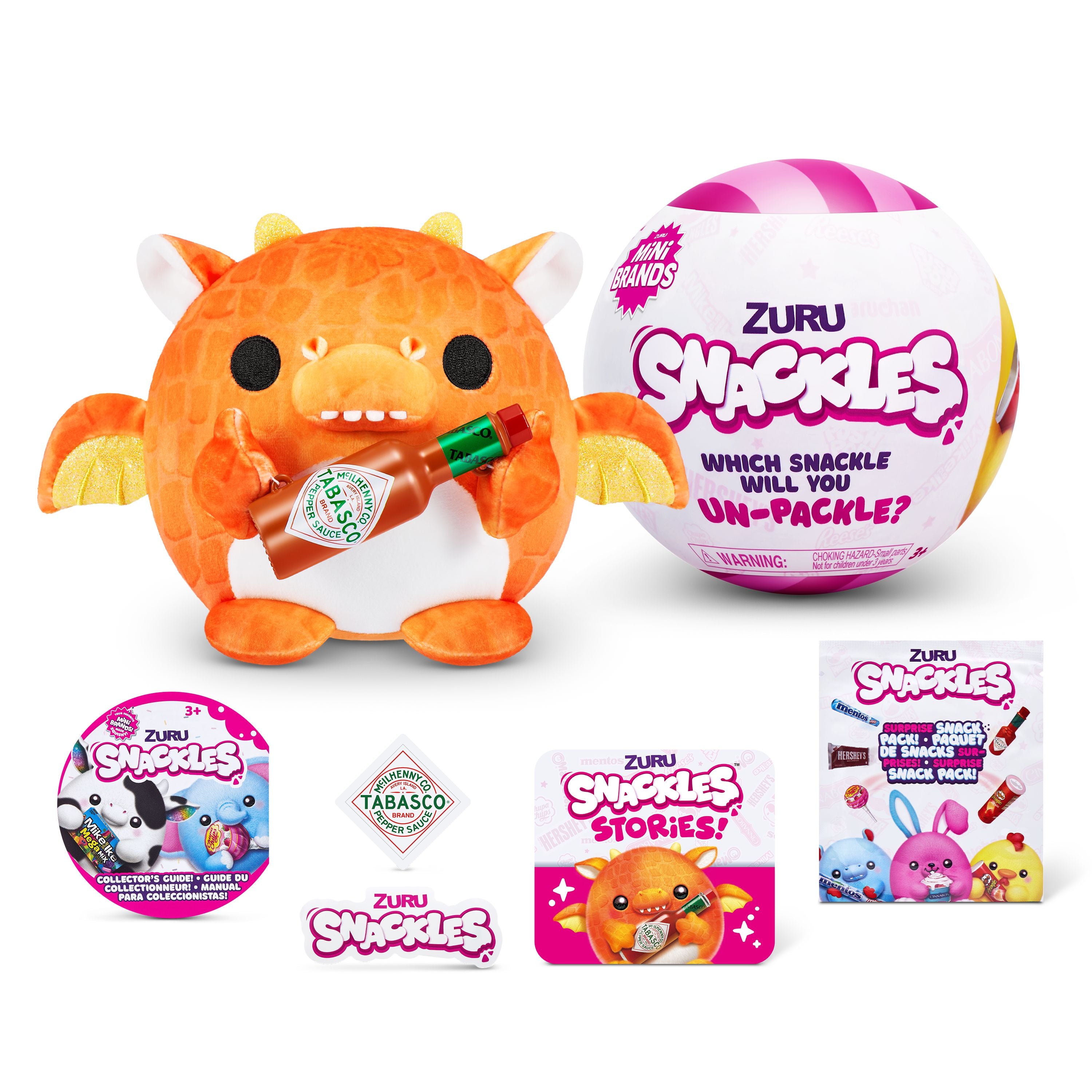 Hot Deal! ZURU Snackles Small Plush Toys - Assorted Styles S1