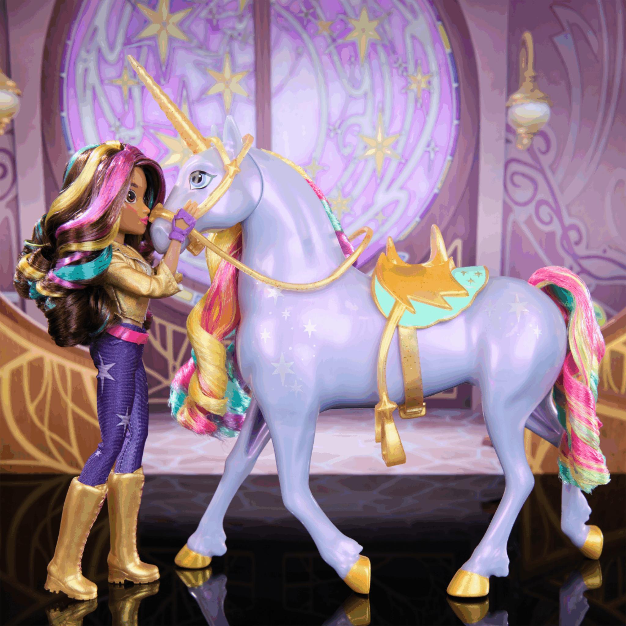 Unicorn Academy Wildstar - 11-Inch Interactive Rainbow Light-Up Toy