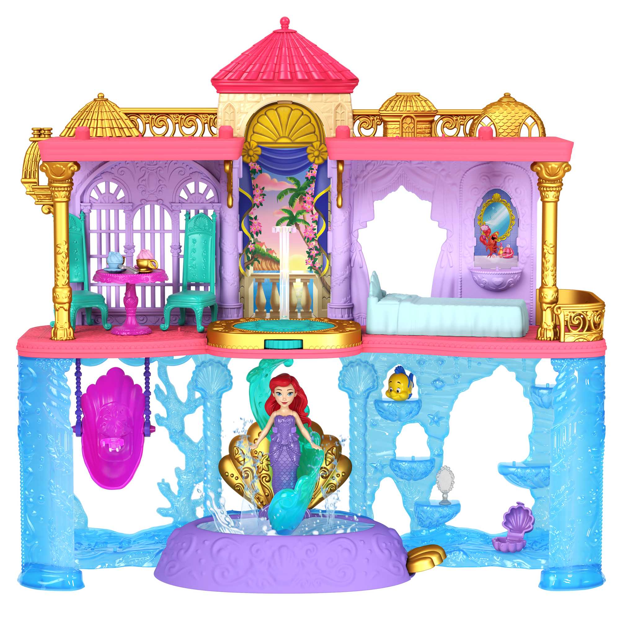Disney Princess Ariel's Charming Stackable Land & Sea Castle Playset