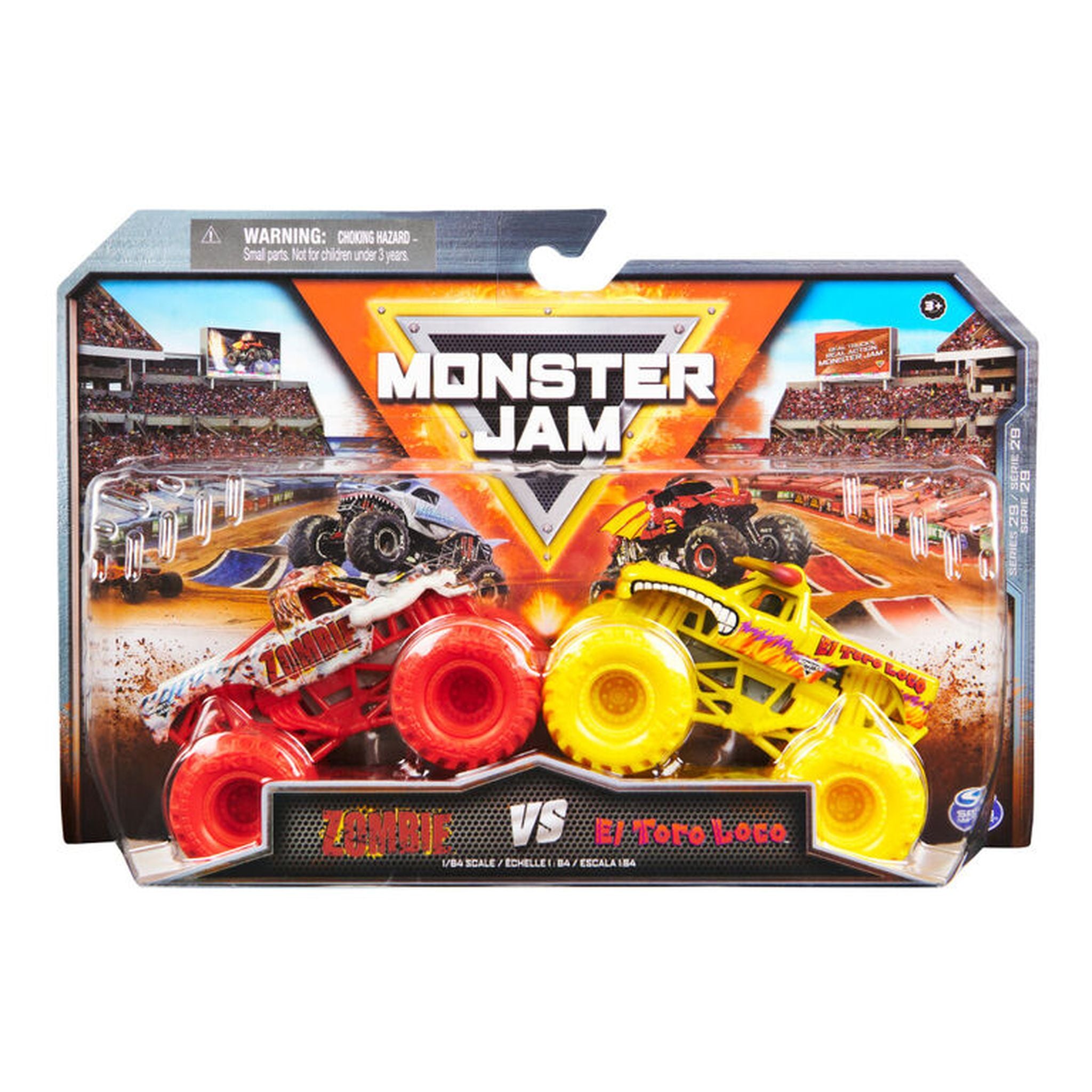 Monster Jam 1:64 2-Pack: Zombie vs El Toro Loco - Hot Deal!