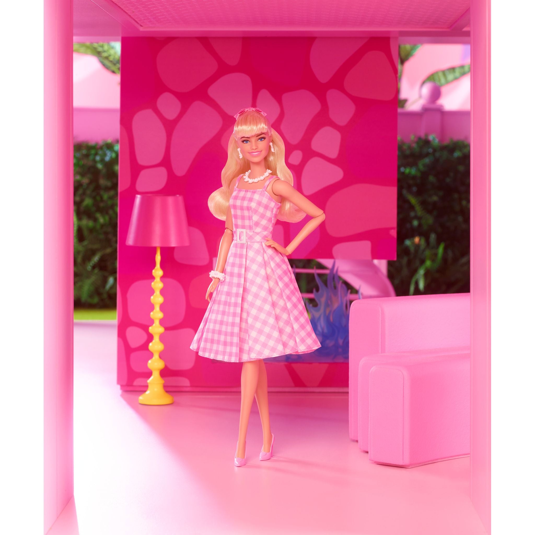 Barbie Doll in Pink Gingham Dress Inspired by Barbie The Movie