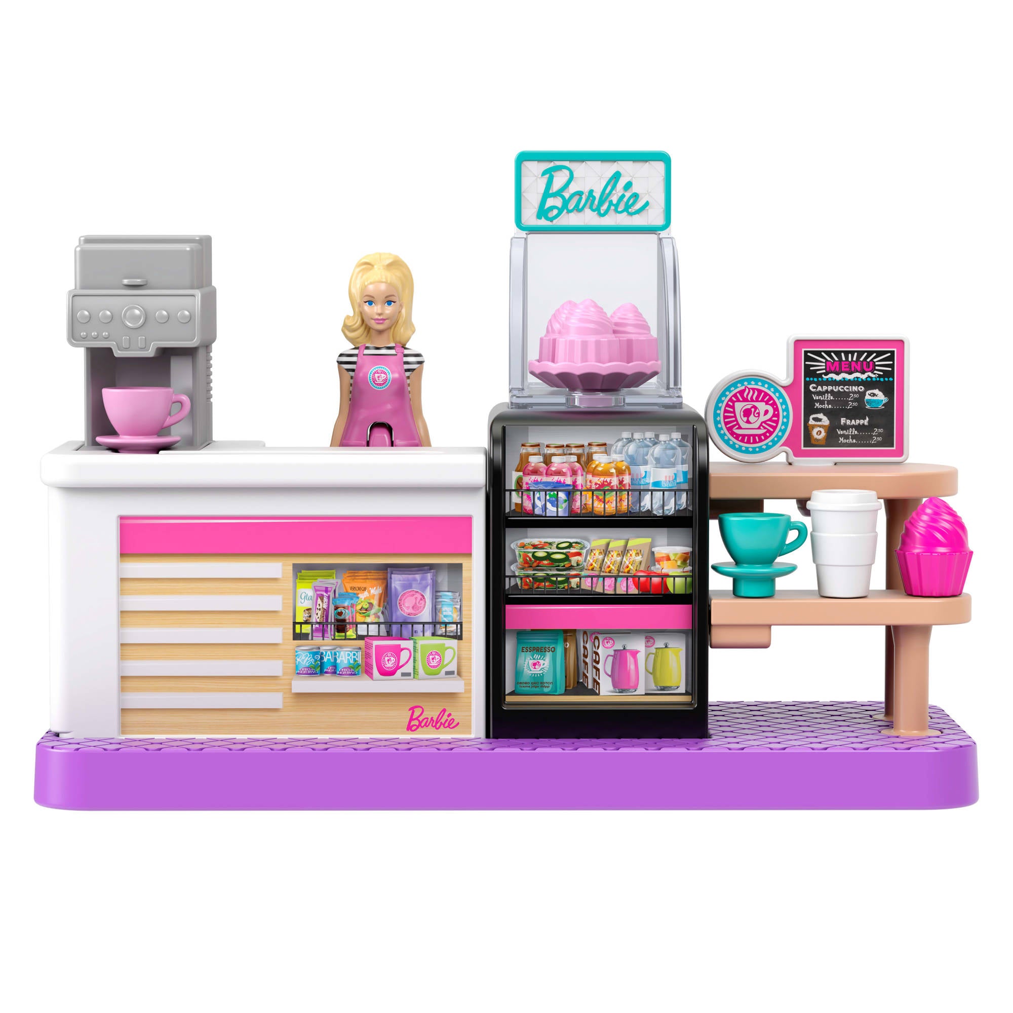 Adorable Mini BarbieLand Bakery Playset with 3.8cm Barbie Doll