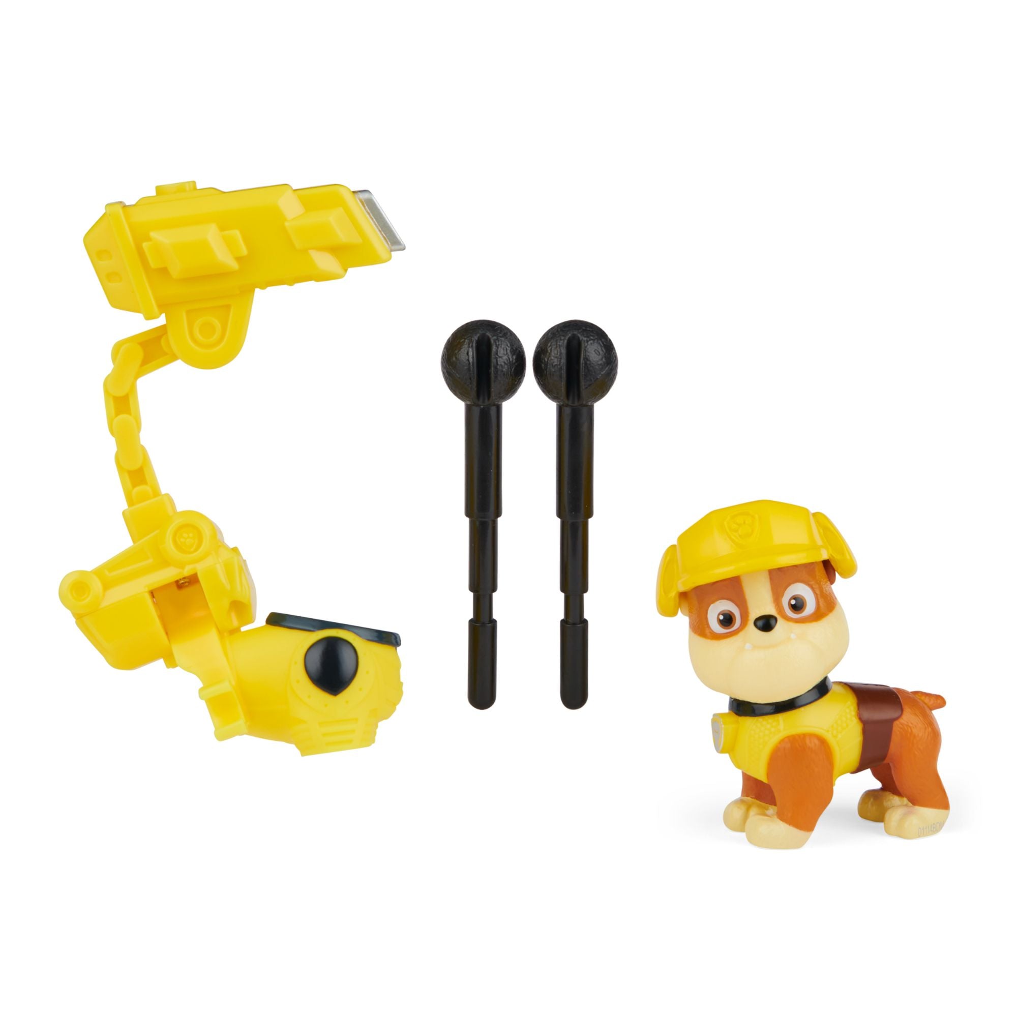 Hot! PAW Patrol The Mighty Movie Rubble Figure
