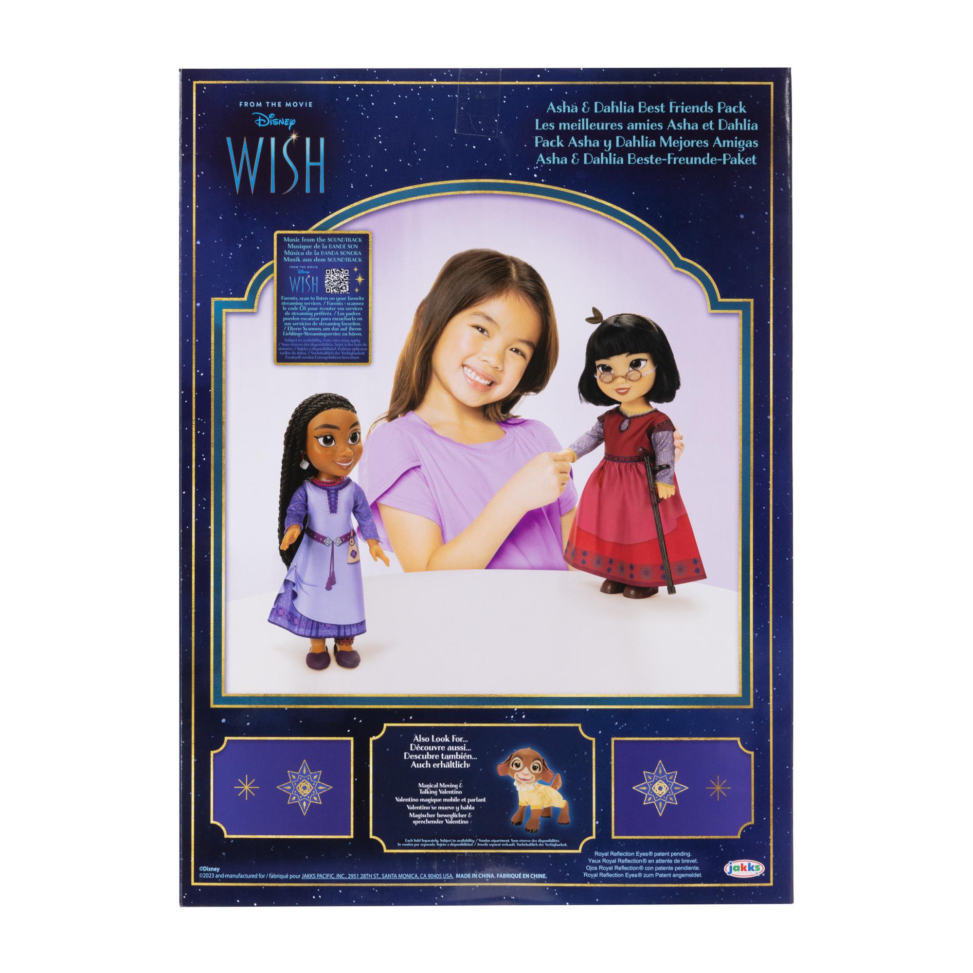 Disney Wish 38cm Large 2-Pack Asha & Dahlia Best Friends Dolls