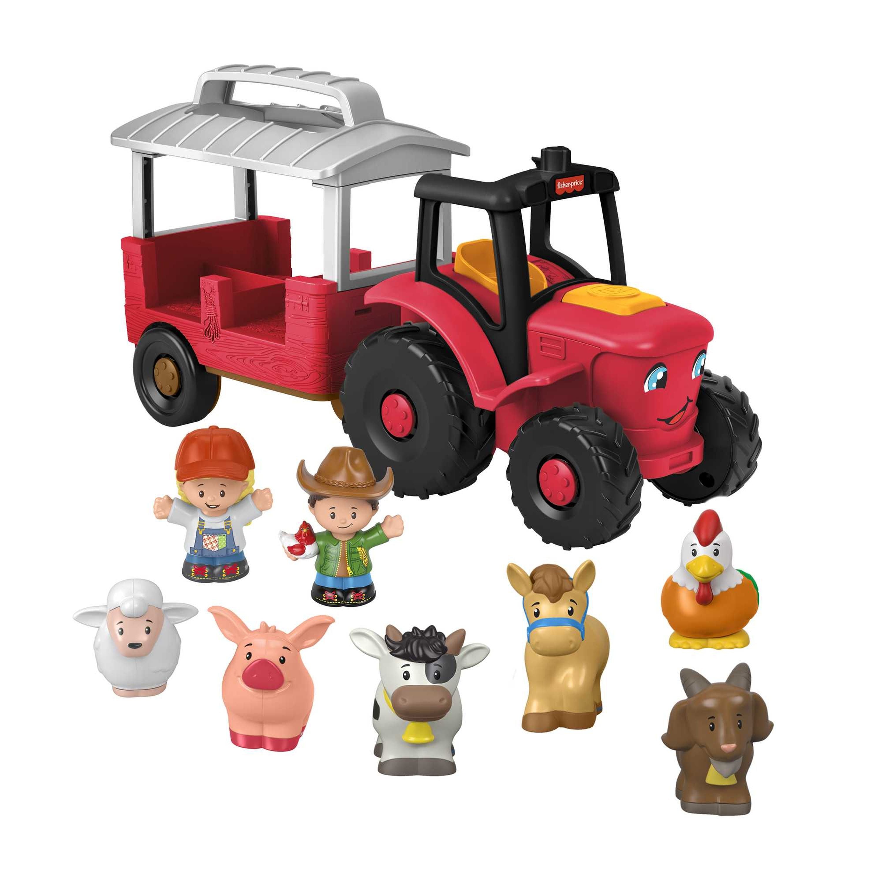 Fisher-Price Little People Animal-Caring Tractor Set - Ideal Gift for Kids