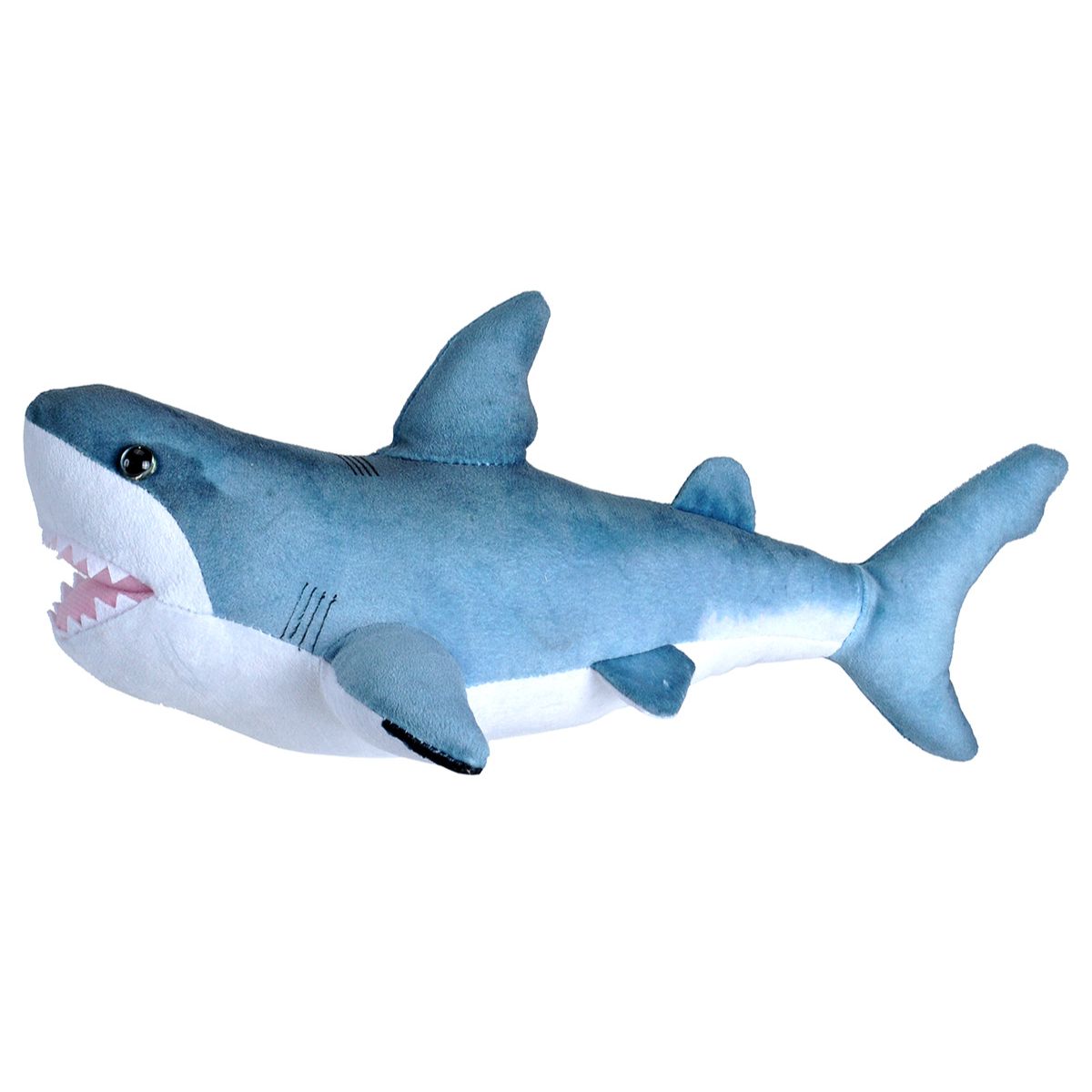 Wild Republic 12-Inch Mini Great White Shark Plush - Eco-Friendly!