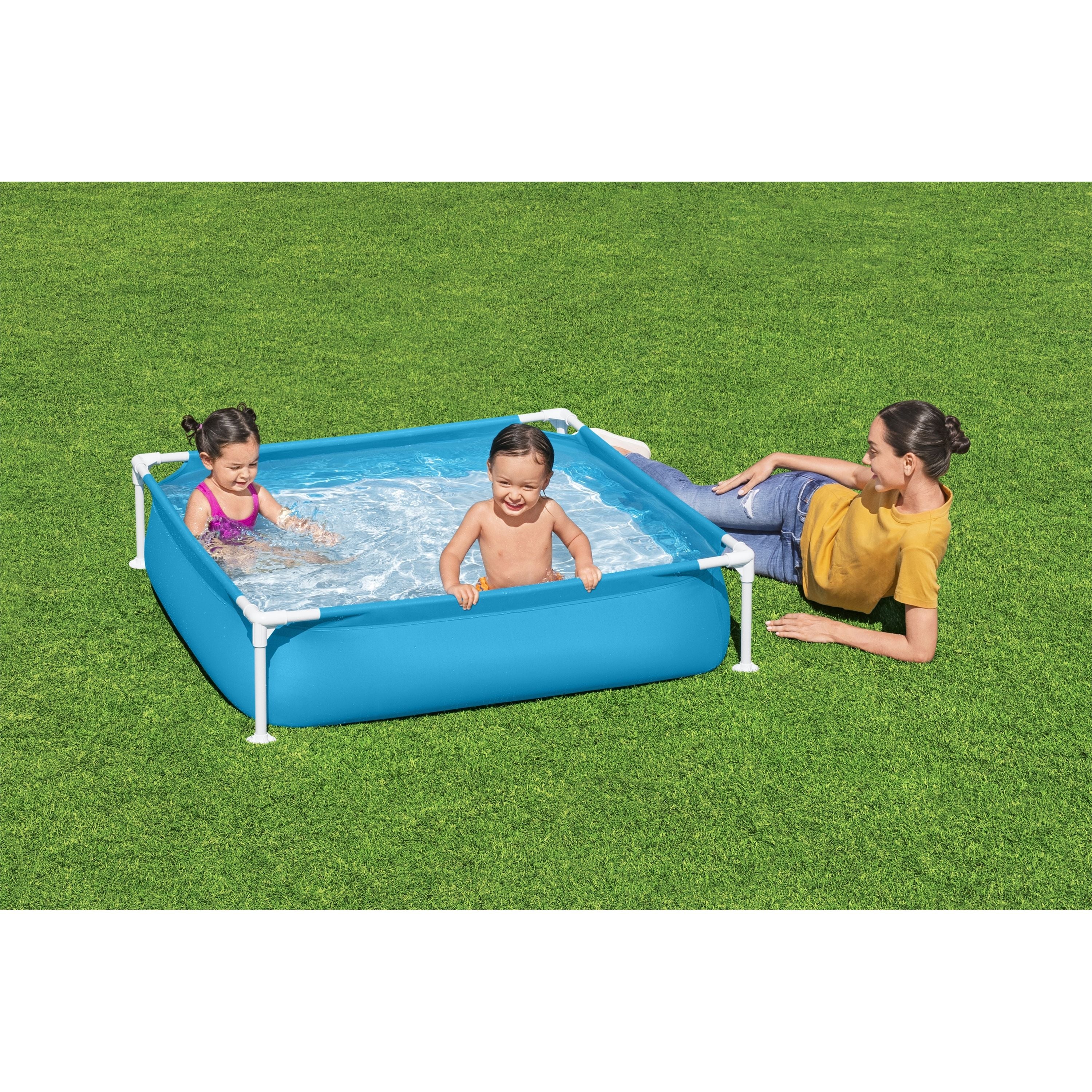 Bestway Durable 1.22m Frame Pool for Young Kids' Summer Fun