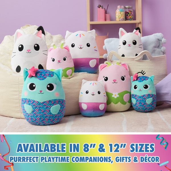 Gabby's Dollhouse 12-Inch Squeezable Mercat Plush - Perfect Gift