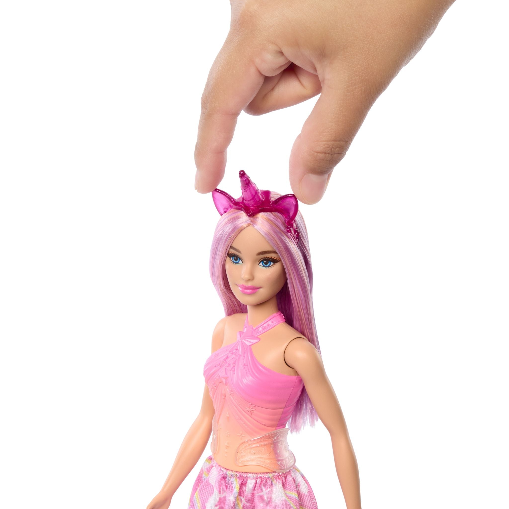 Hot Sale! Barbie Dreamtopia Unicorn Doll Featuring Stunning Pink Hair for Kids