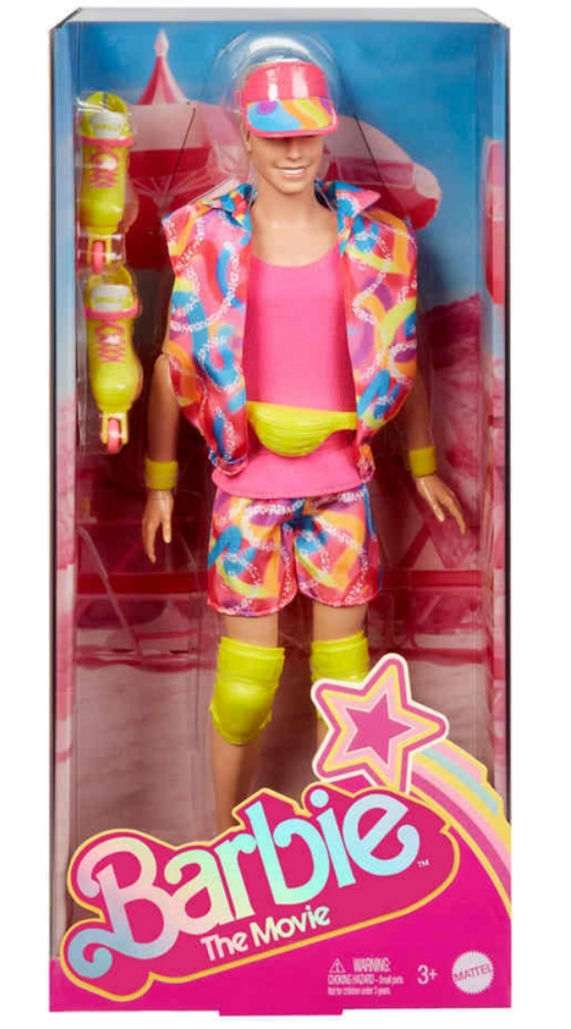 Barbie The Movie Ken Doll's Retro Inline Skating Collectible Outfit