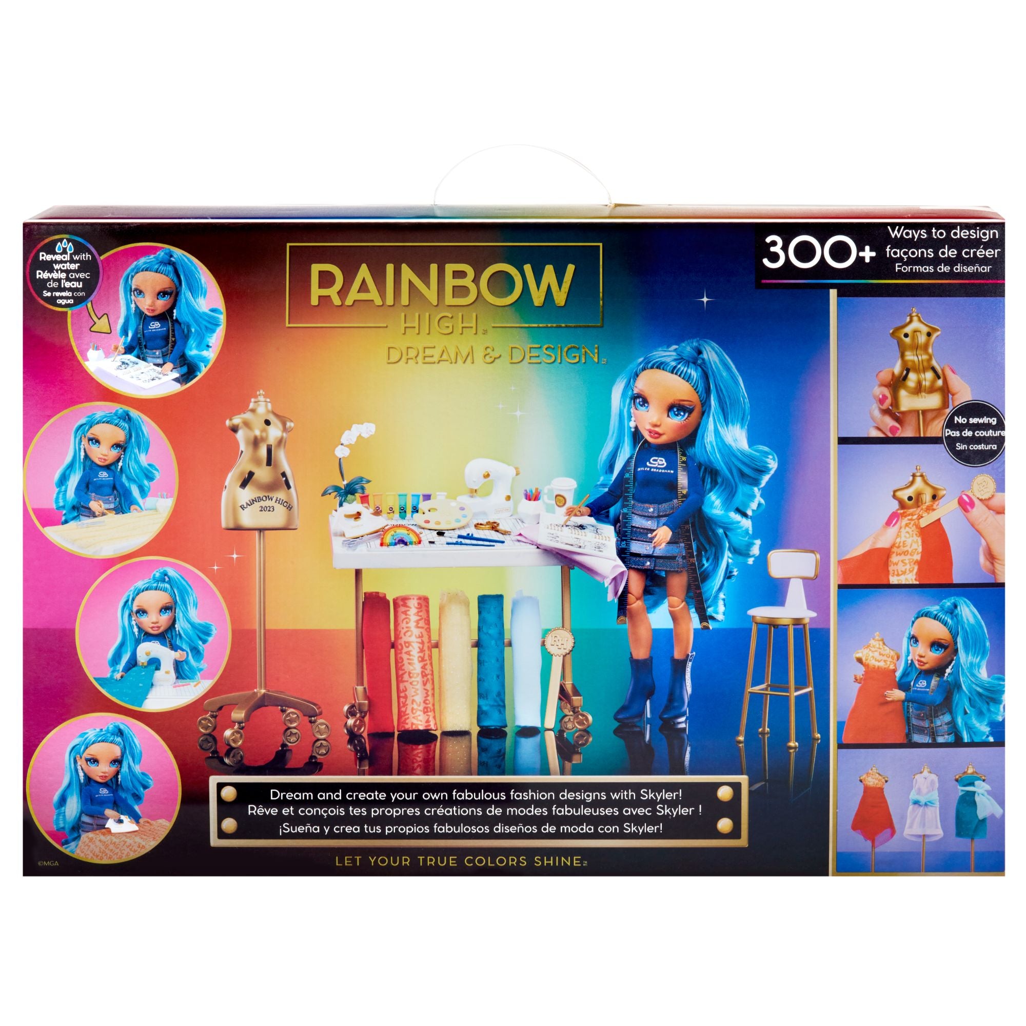 Rainbow High Dreamy Design Fashion Studio Playset with Exclusive Doll