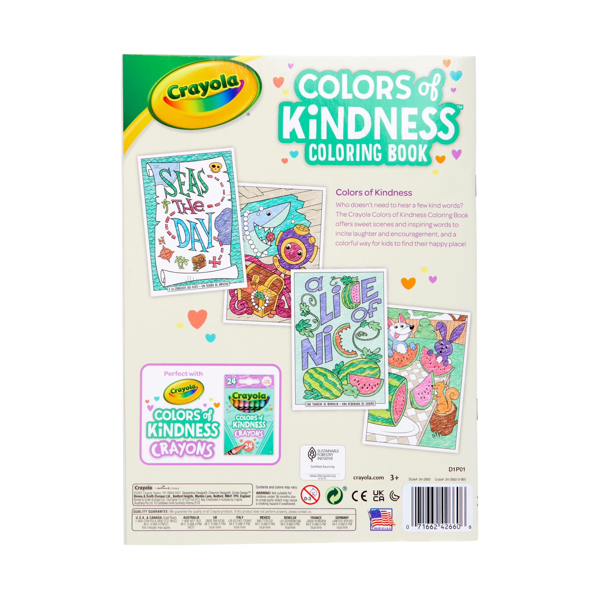 Crayola 48-Page Coloring Book: Colors of Kindness - Ideal Gift for All Ages