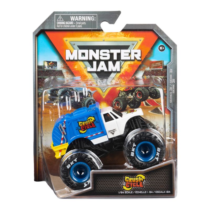 Hot! Monster Jam 1:64 Scale Monster Truck - Series 31 Crush Cycle