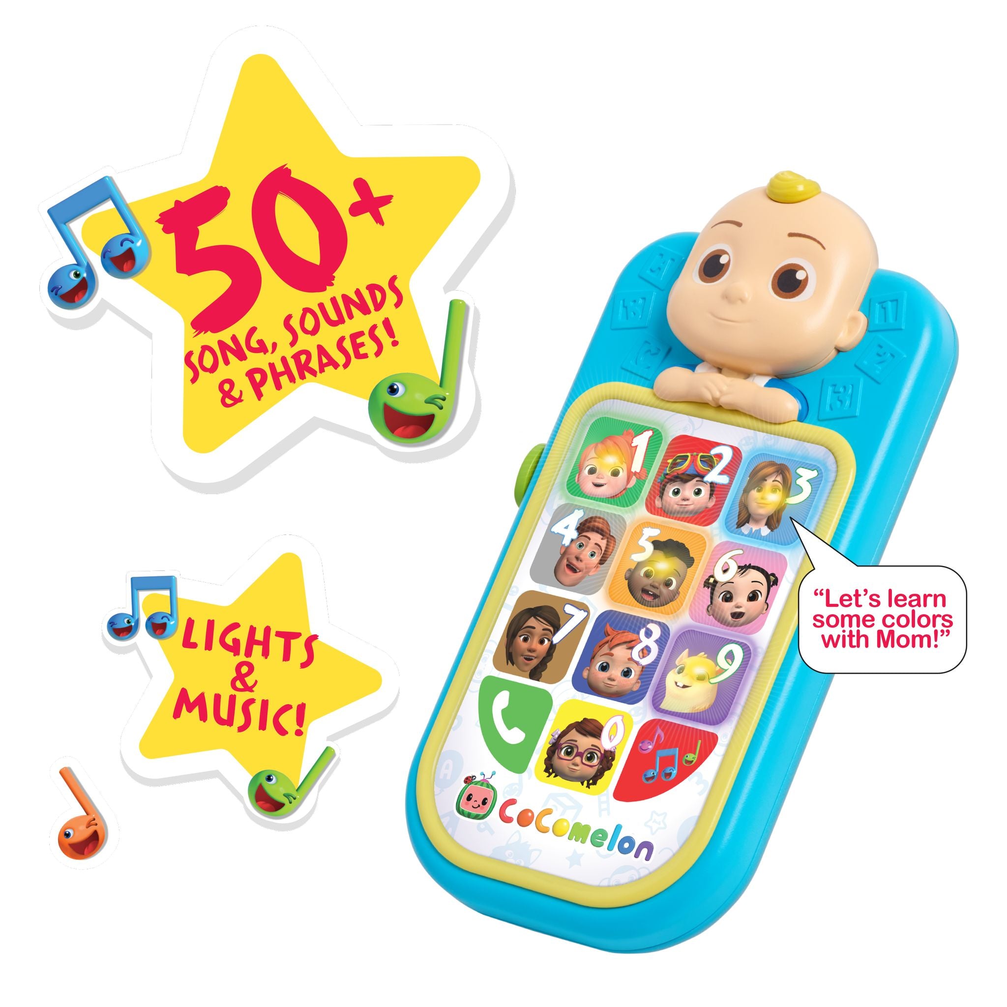 CoComelon JJ's Interactive First Learning Phone for Little Learners