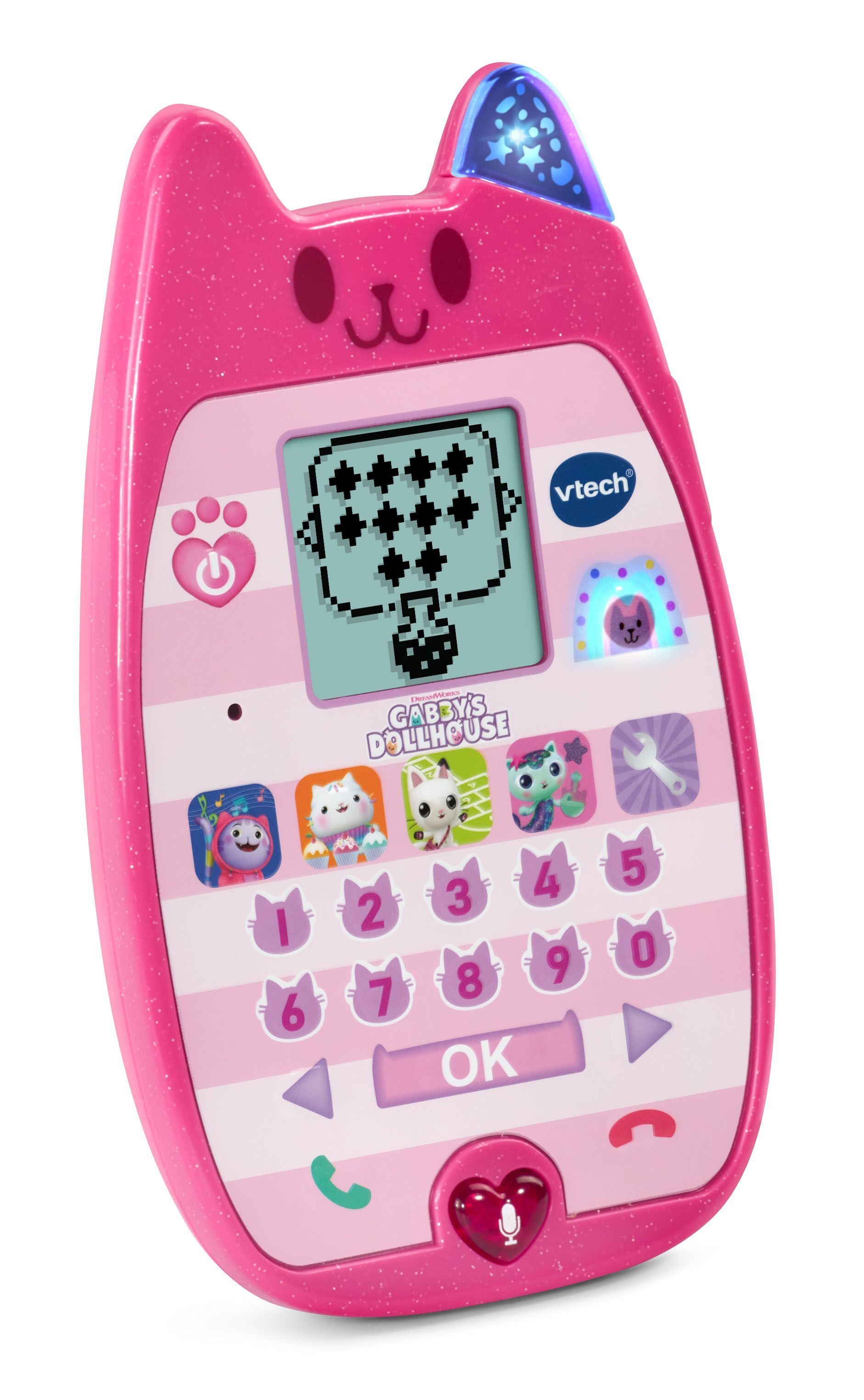 Hot Deal! VTech Cat - Shaped Gabby's Dollhouse Interactive Phone for Kids