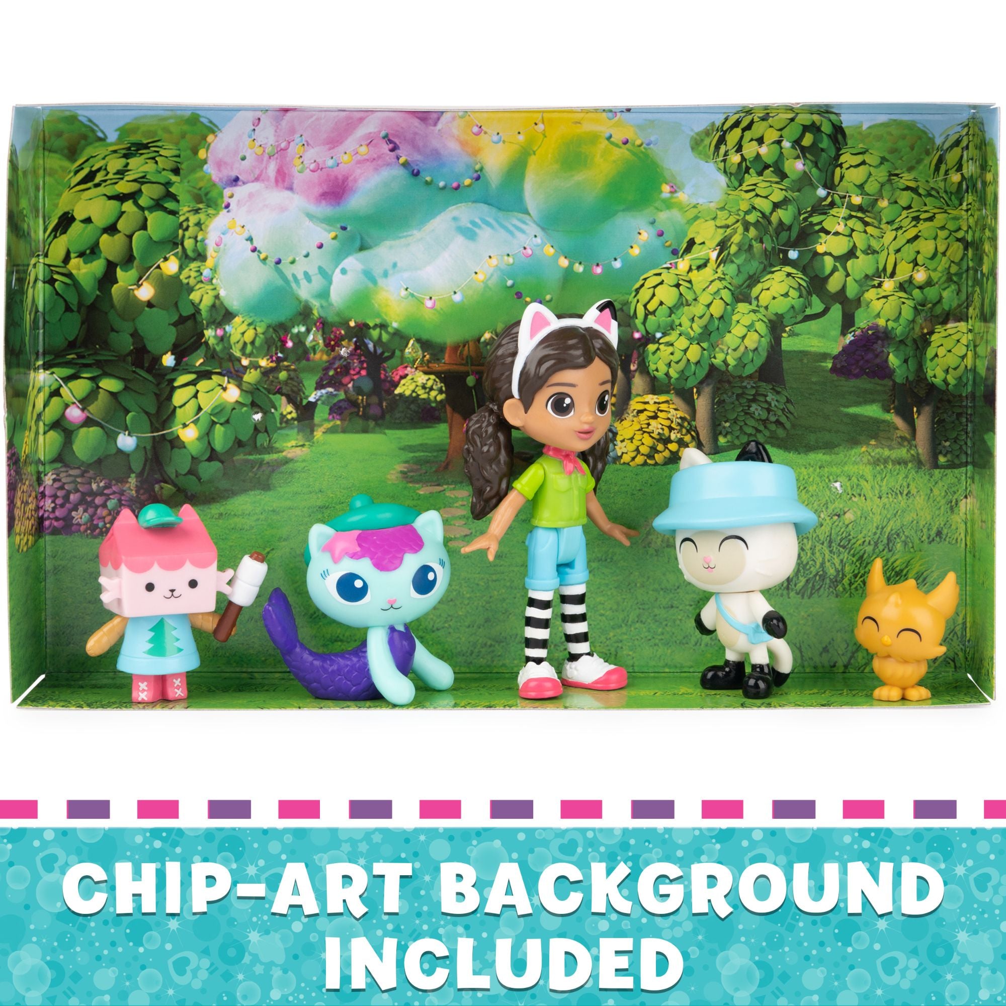 Exclusive Gabby's Dollhouse Camping Figure Set with Friends