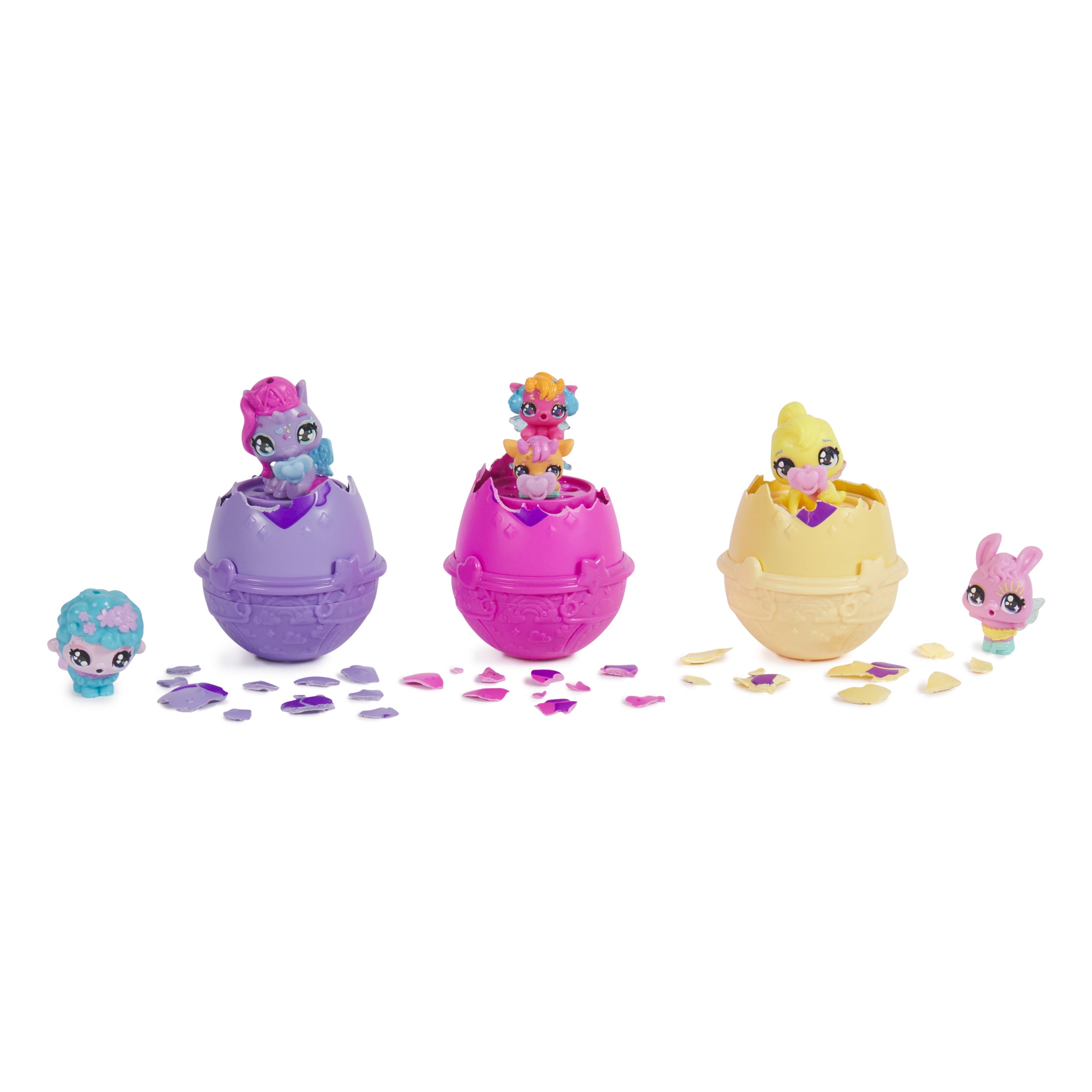 Hatchimals Alive! Colorful Spring Basket with 6 Surprise Toys