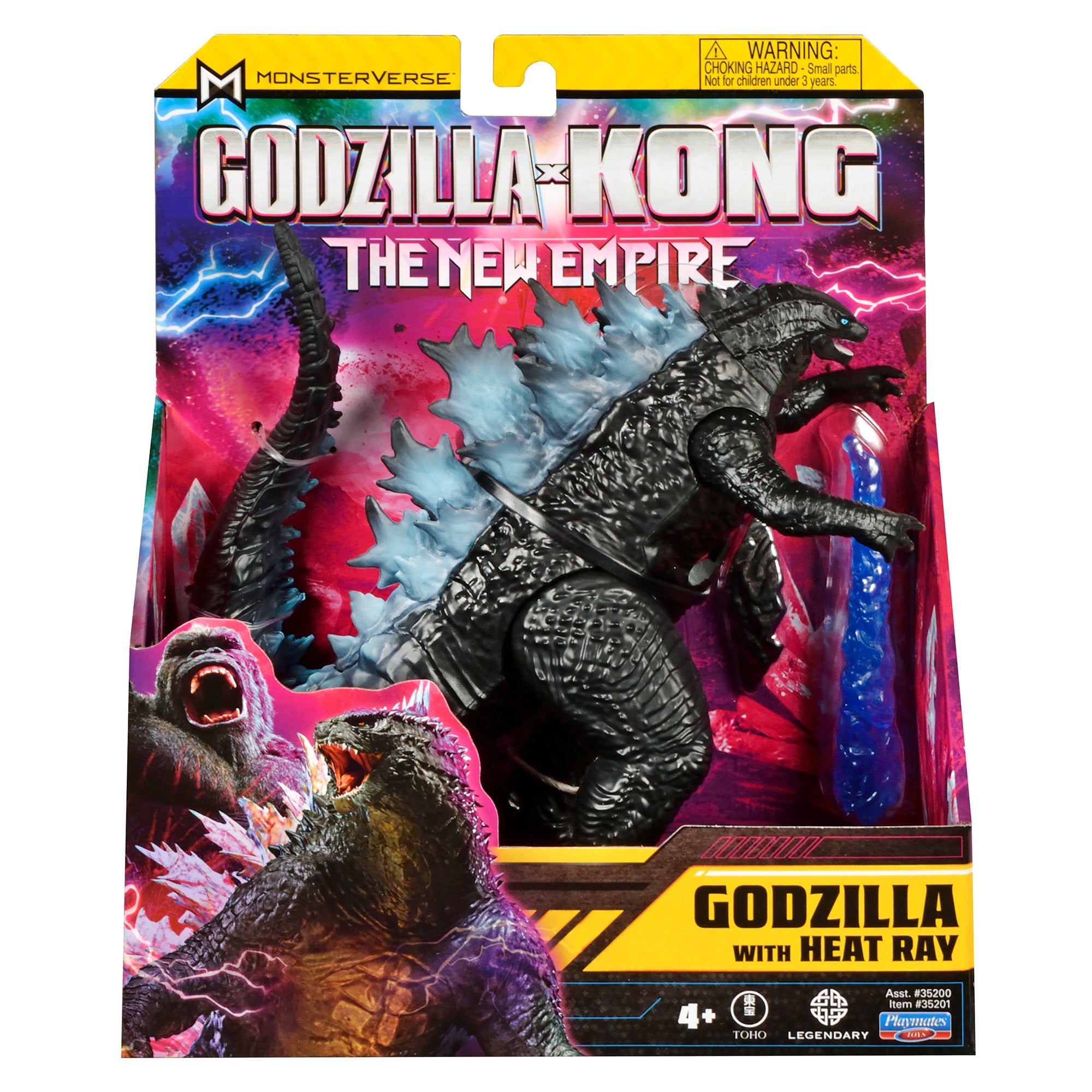 Hot! Godzilla x Kong The New Empire 6-Inch Godzilla Figure with Heat Ray