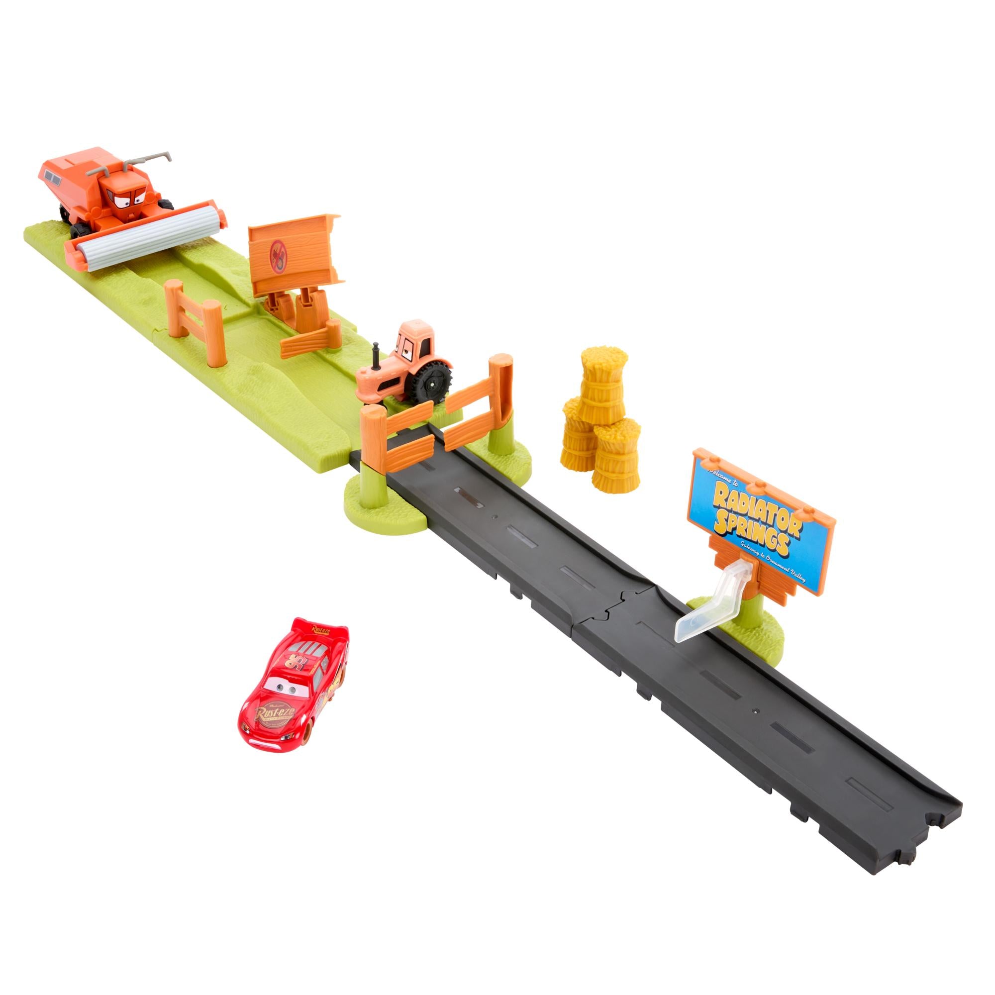 Hot Deal! Disney Pixar Cars Action Playset - Frank Escape & Stunt Race