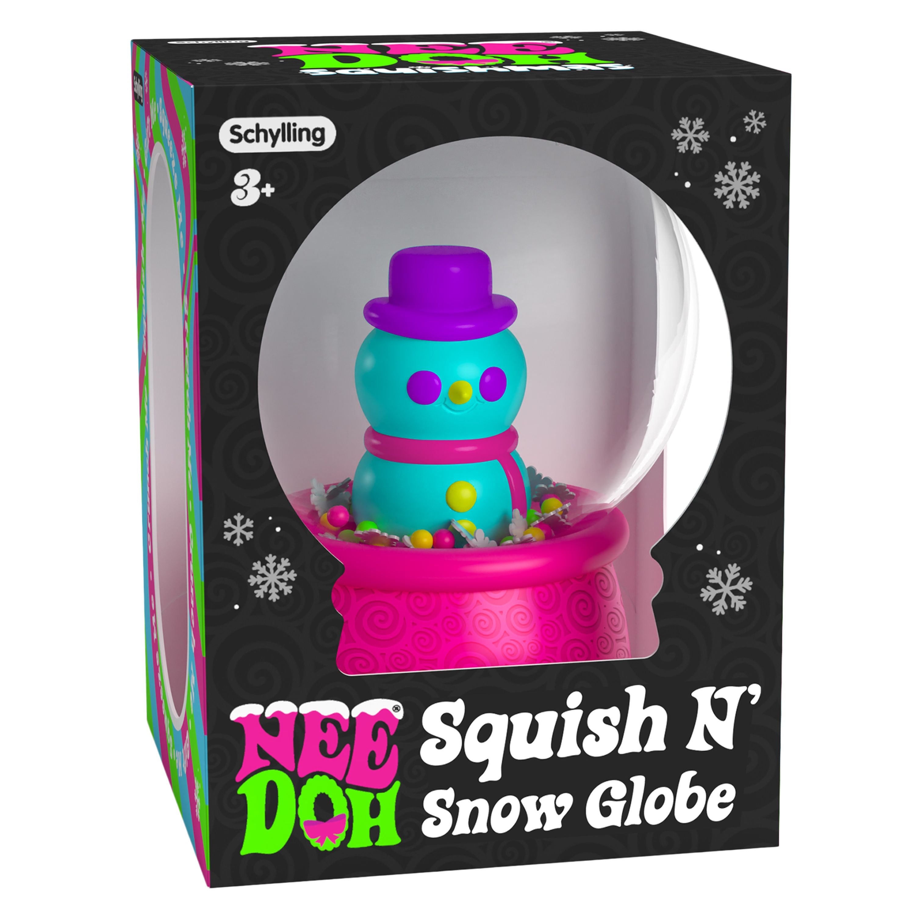 Hot Sale! Assorted Styles of NeeDoh Squish N Snow Globe for Sensory Fun