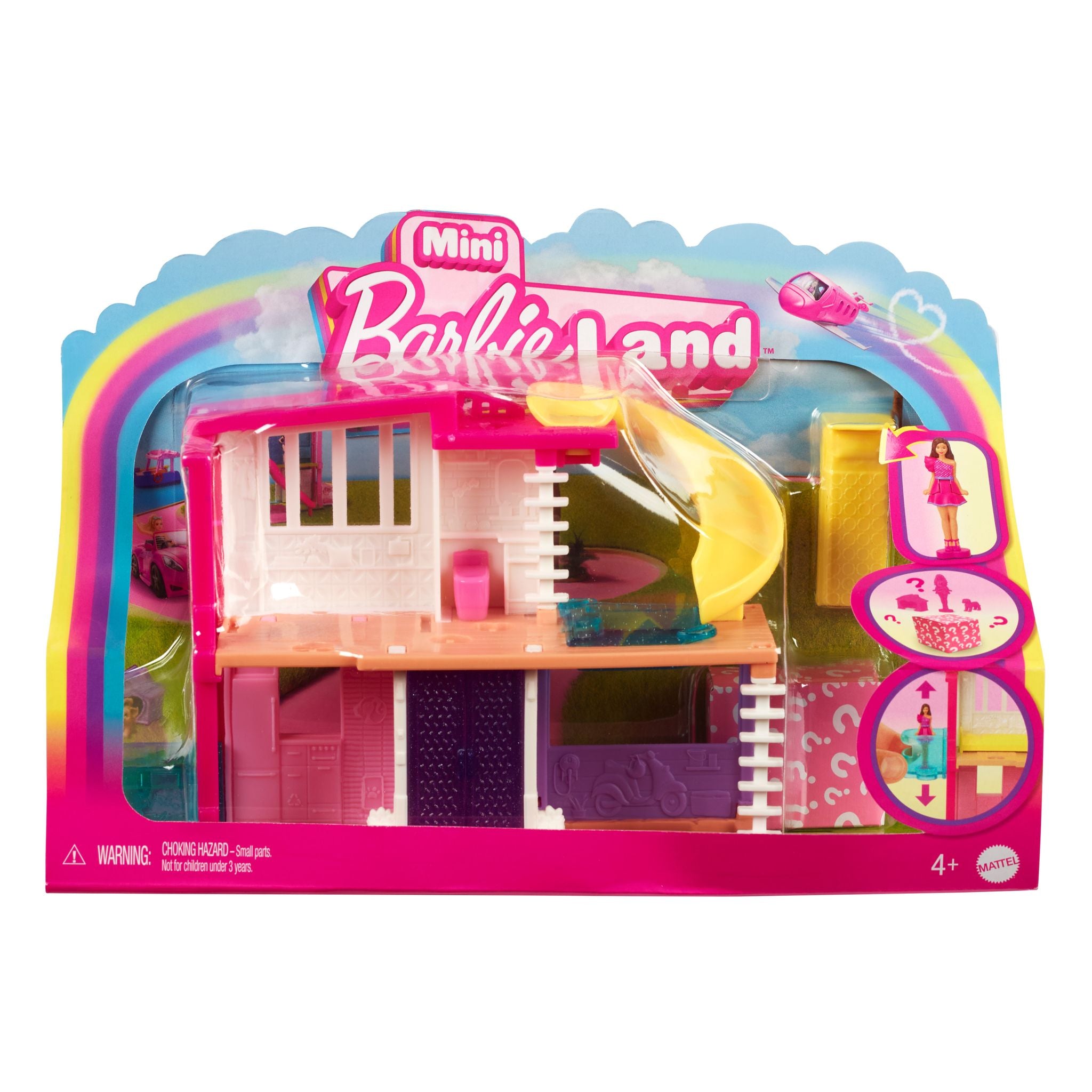 Hot! Mini Barbie Land House 3 Set