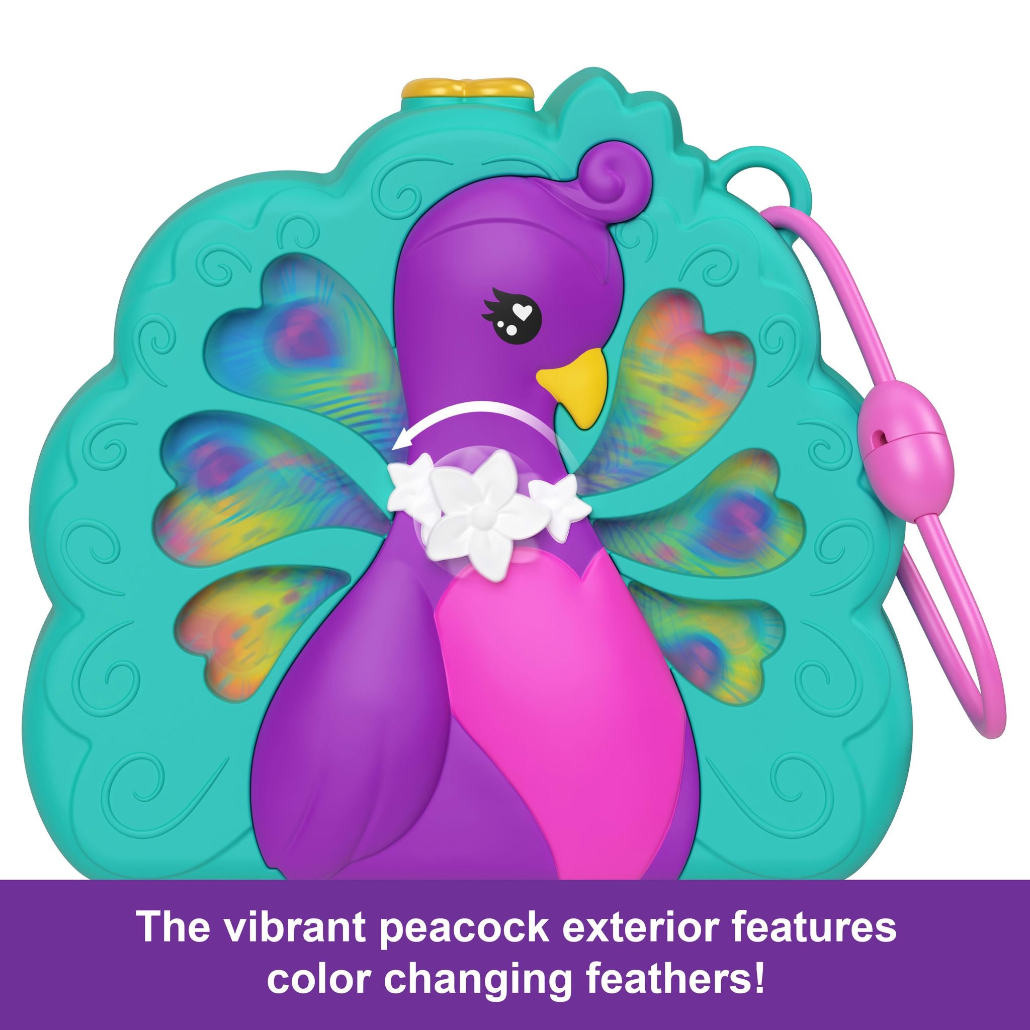 Polly Pocket Colorful Peacock Garden Big Pocket World Compact