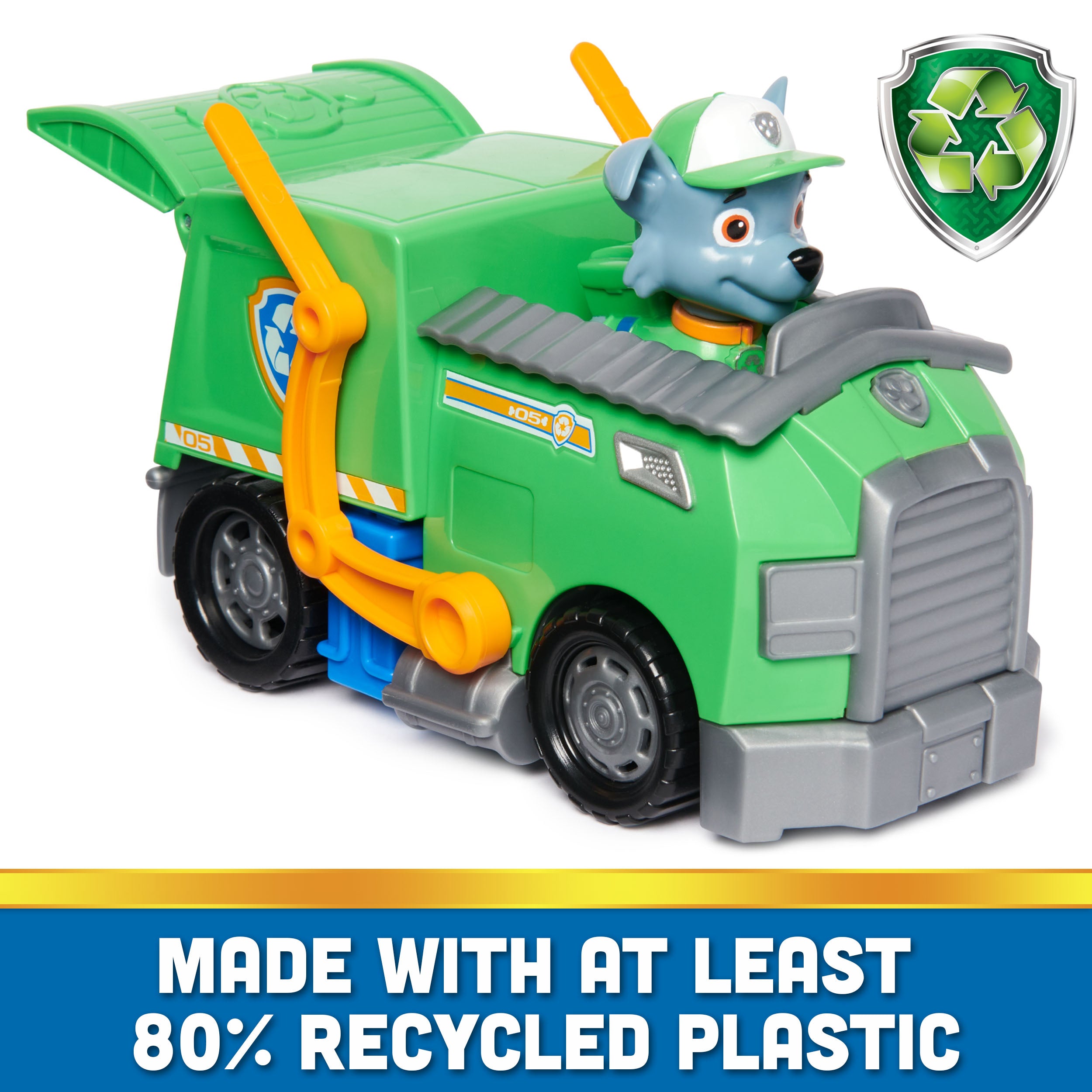 PAW Patrol Rocky's Sustainable Recycle Truck - Great Toy for Adventure