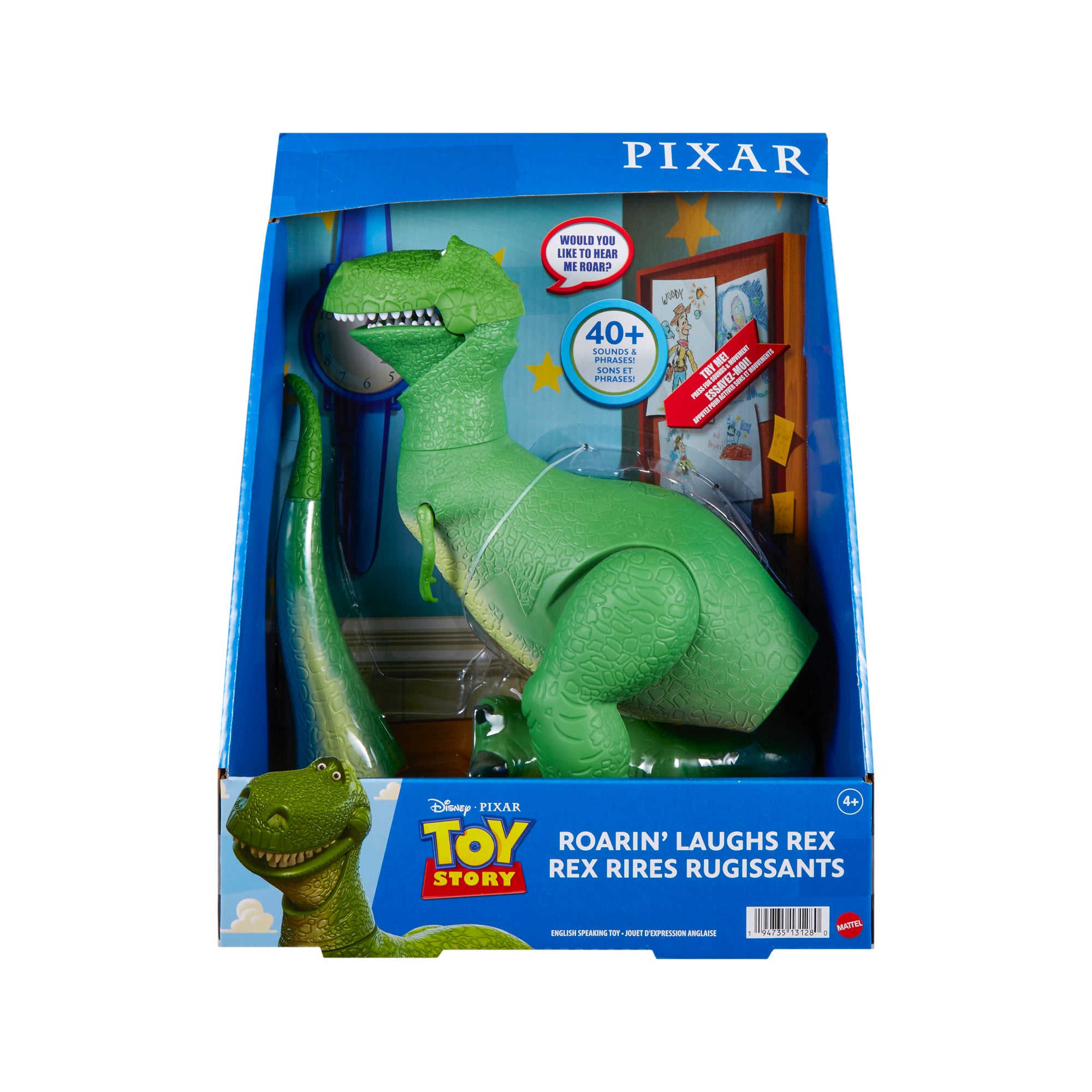 Disney Pixar Toy Story's Hilarious Roarin' Laughs Rex Dinosaur Toy