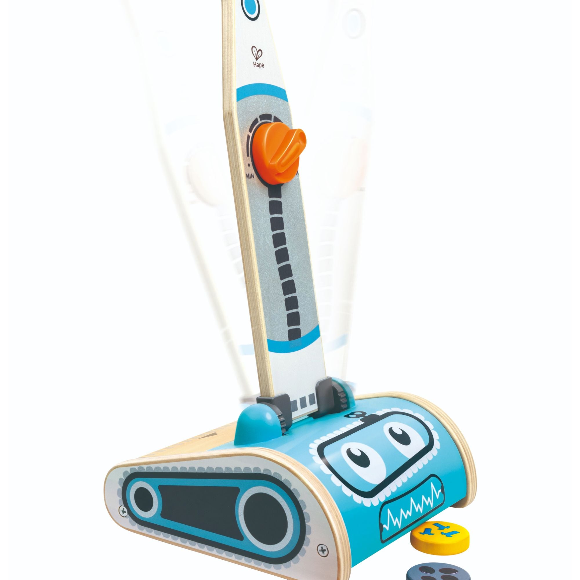 Hape Adorable and Durable Robot Toy Vacuum for Toddlers Aged 2+